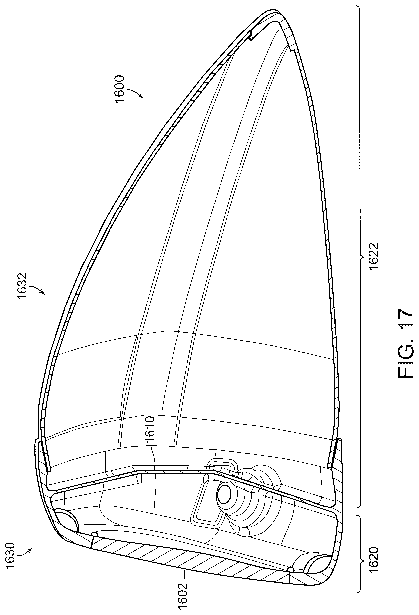 Patent US12102889 Figure 16 – Multi-material golf club head