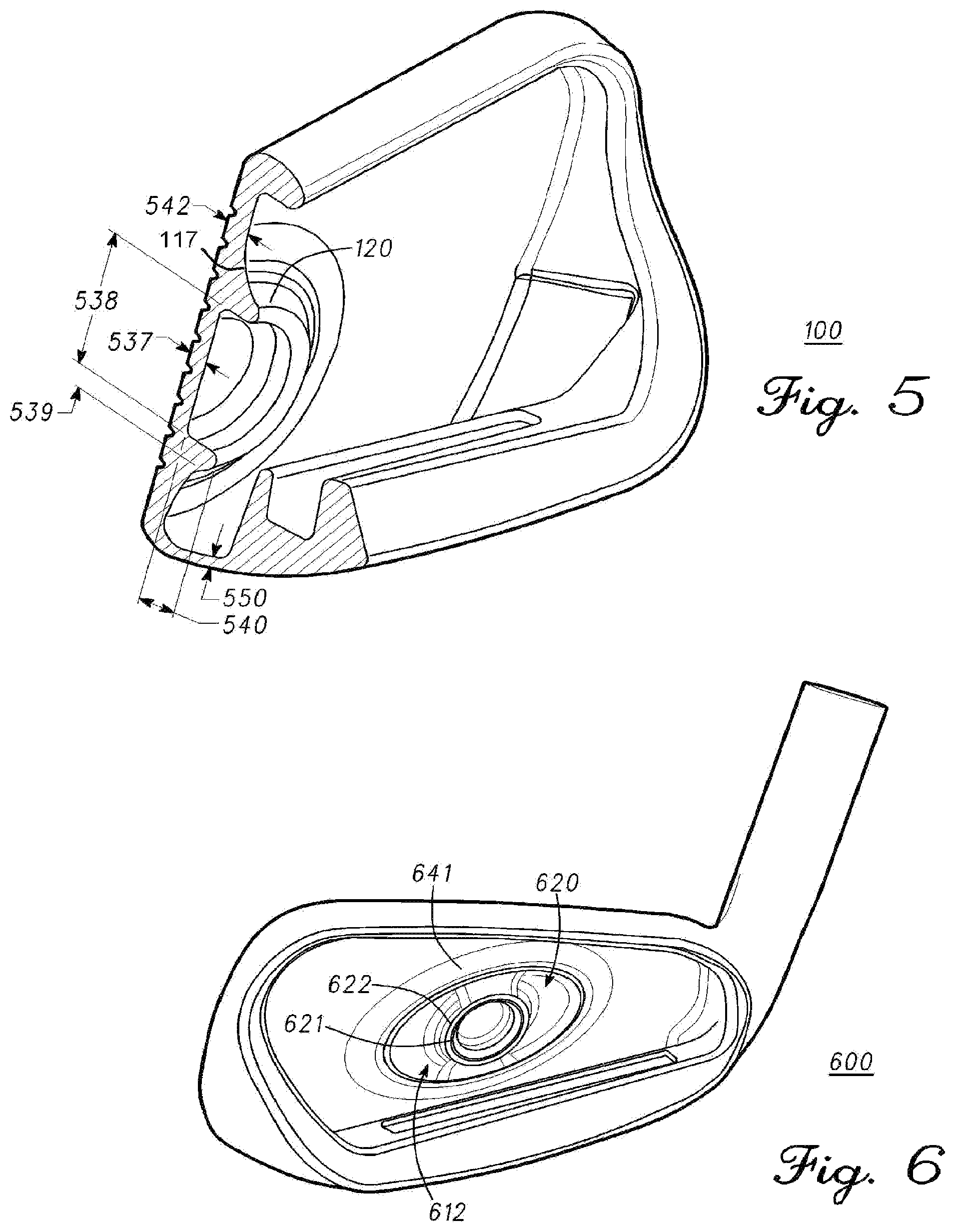 Patent US12102892 Figure 3 – Club heads having reinforced club head faces and related methods