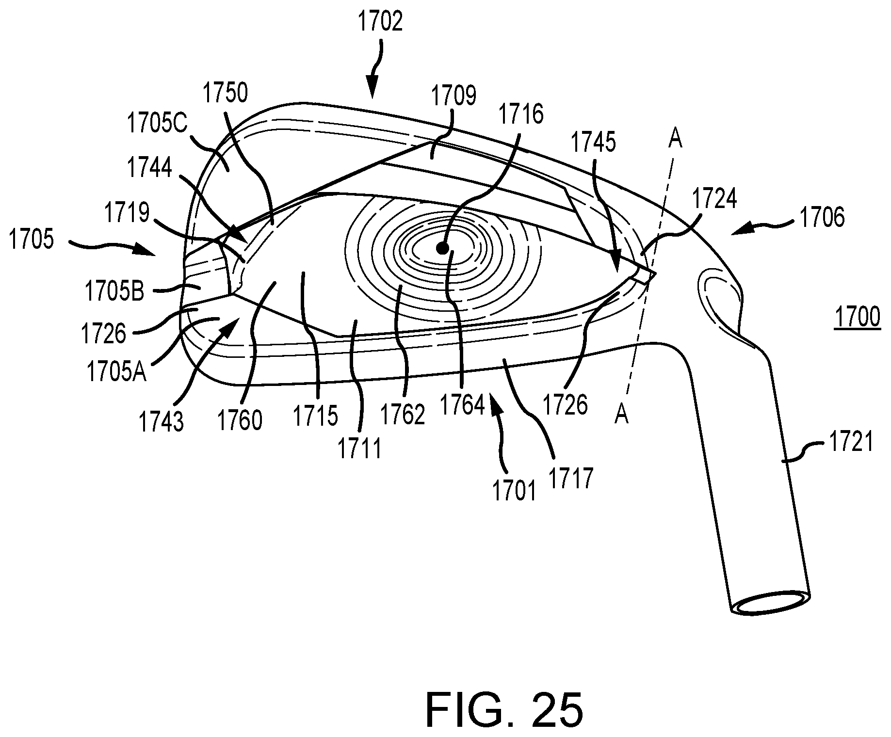 Patent US12102892 Figure 15 – Club heads having reinforced club head faces and related methods