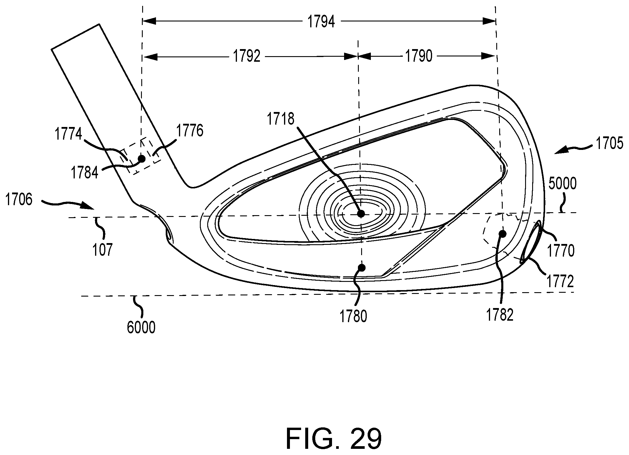 Patent US12102892 Figure 19 – Club heads having reinforced club head faces and related methods