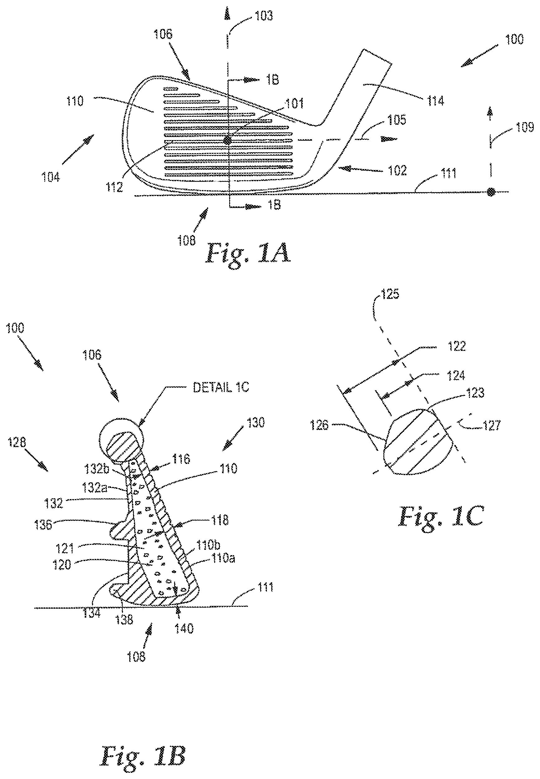 Patent US12102894 Figure 1 – Iron type golf club head