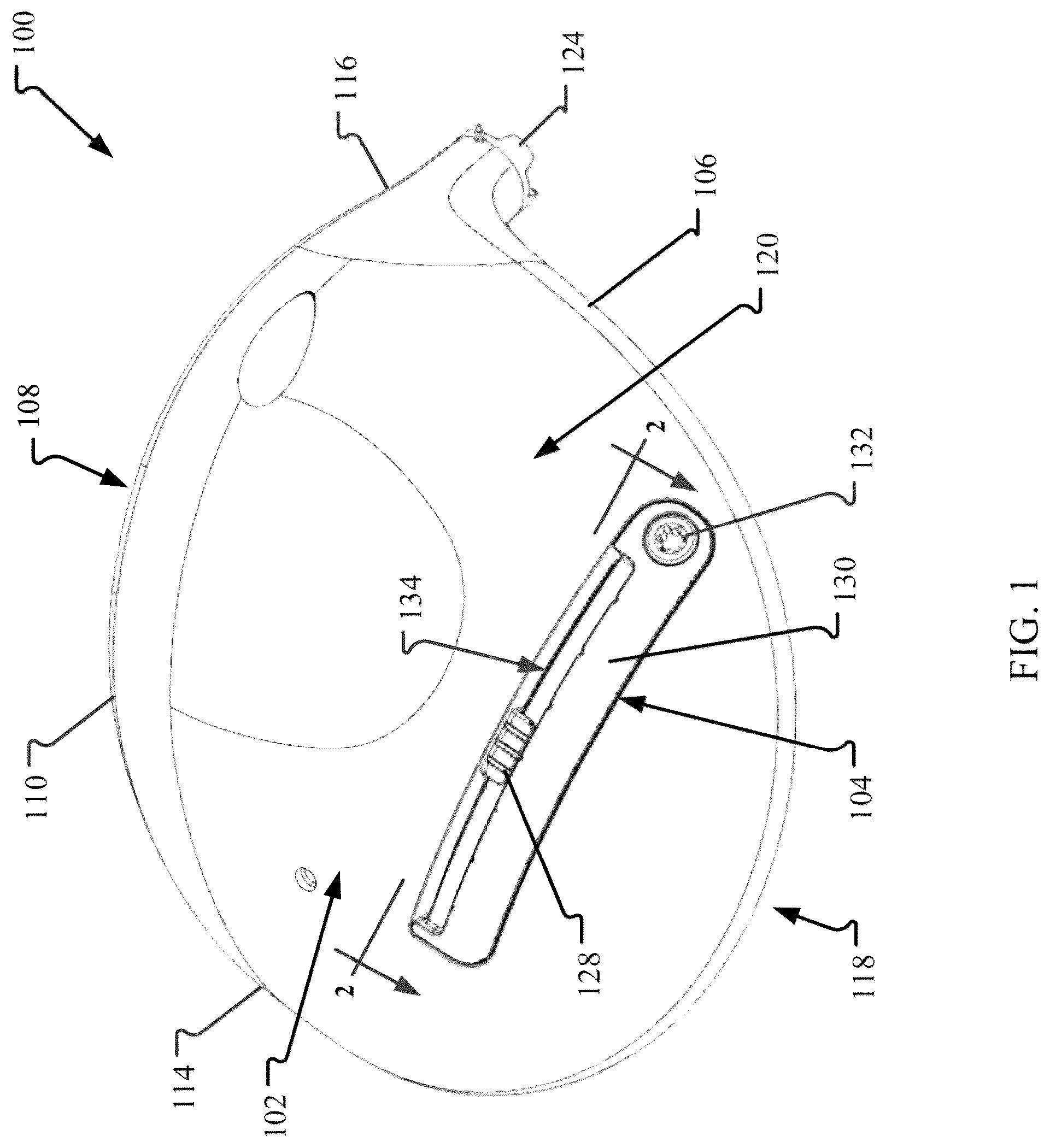 Patent US12102895 Figure 1 – Golf club having an adjustable weight assembly