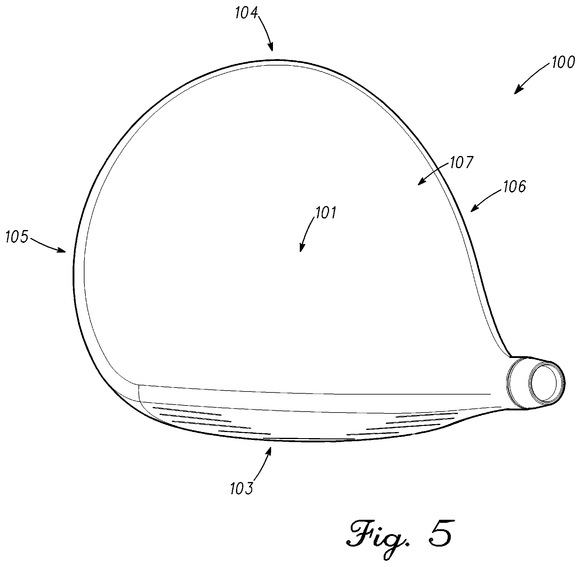 Patent US12102898 Figure 3 – Club head with sole mass element and related method