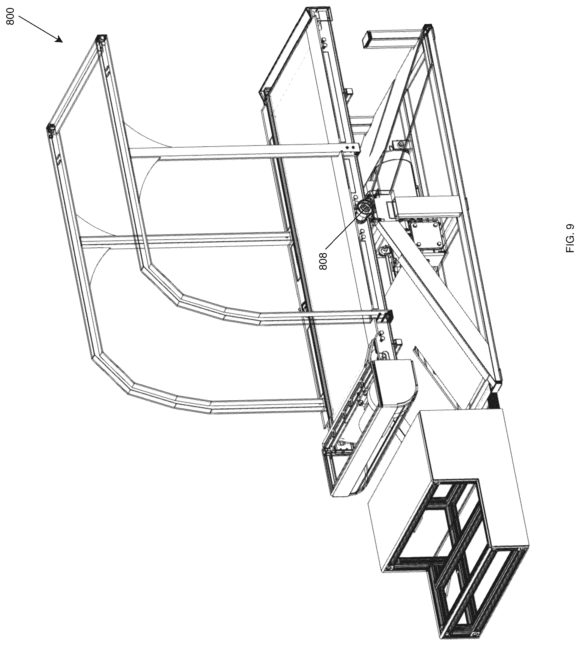 Patent US12102903 Figure 9 – Ambulation simulation systems, terrain simulation systems, treadmill systems, and related systems and methods