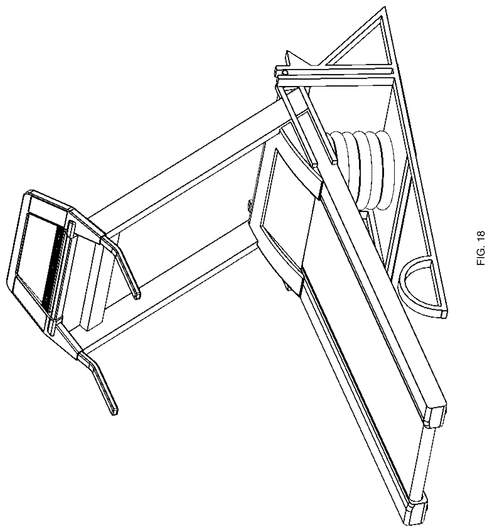Patent US12102903 Figure 17 – Ambulation simulation systems, terrain simulation systems, treadmill systems, and related systems and methods