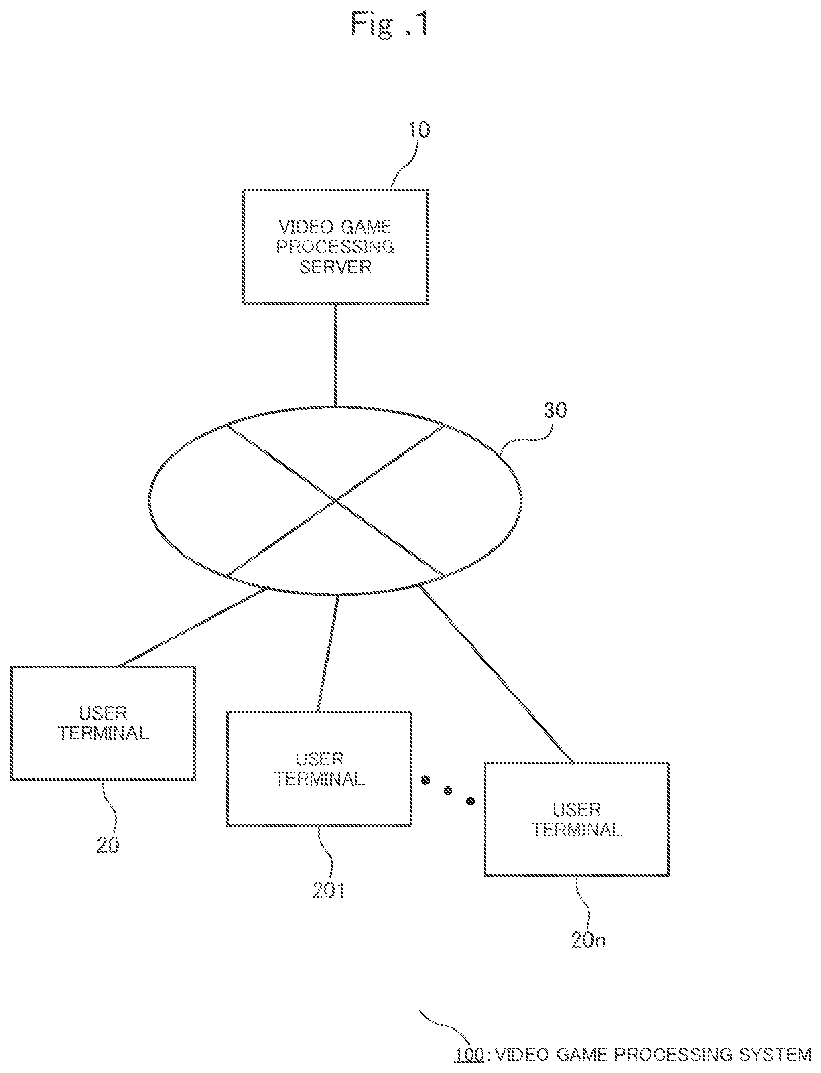 Patent US12102905 Figure 1 – Non-transitory computer-readable medium and video game processing system