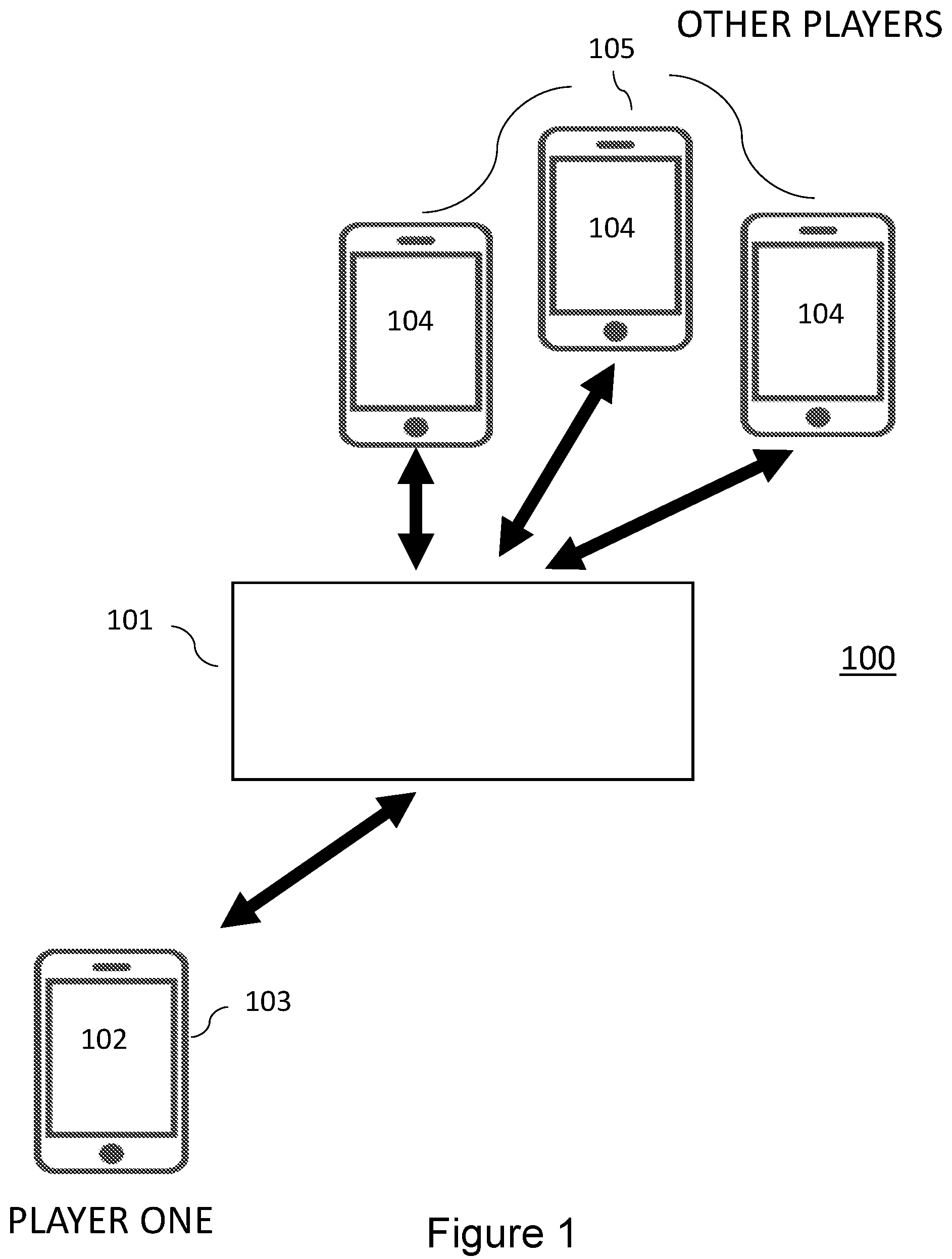 Patent US12102913 Figure 1 – Method for implementing multi-player games