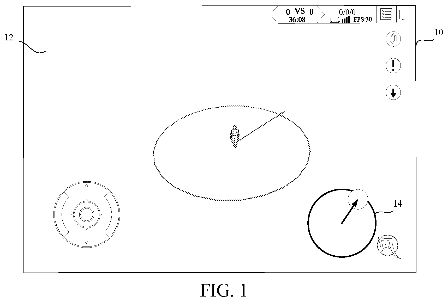 Patent US12102916 Figure 1 – Ability aiming method and apparatus in three-dimensional virtual environment, device, and storage medium