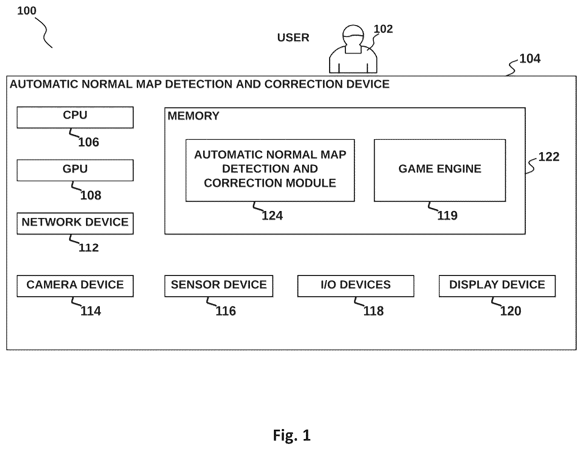 Patent US12102923 Figure 1 – Method and system for automatic normal map detection and correction