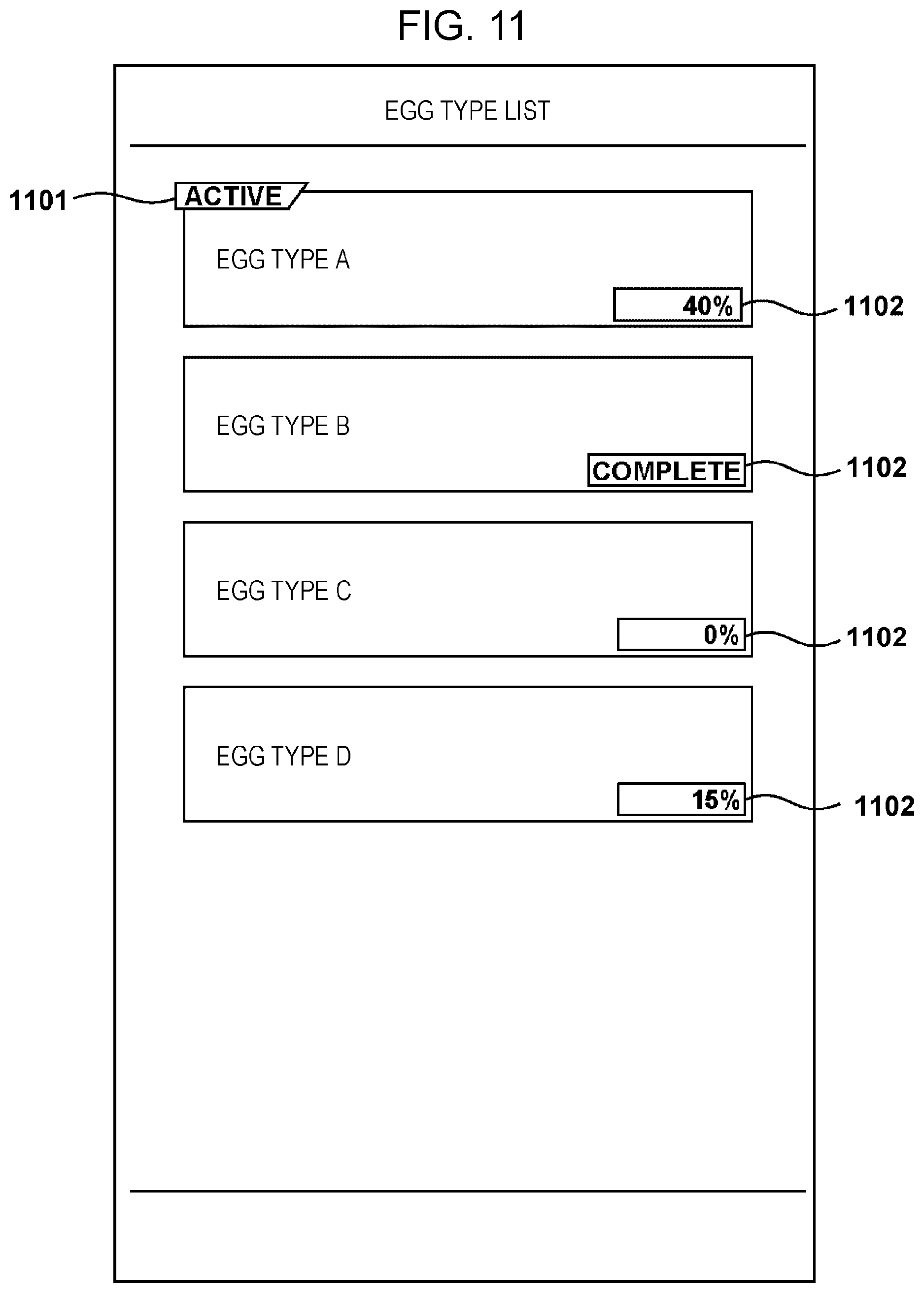 Patent US12102926 Figure 11 – Game apparatus and program