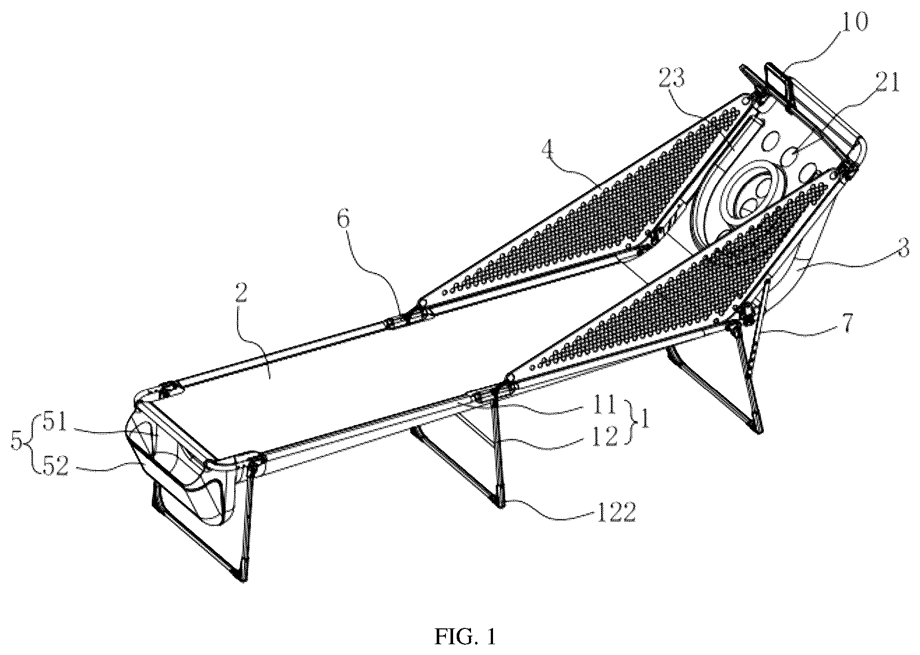 Patent US12102930 Figure 1 – Ball pitching device