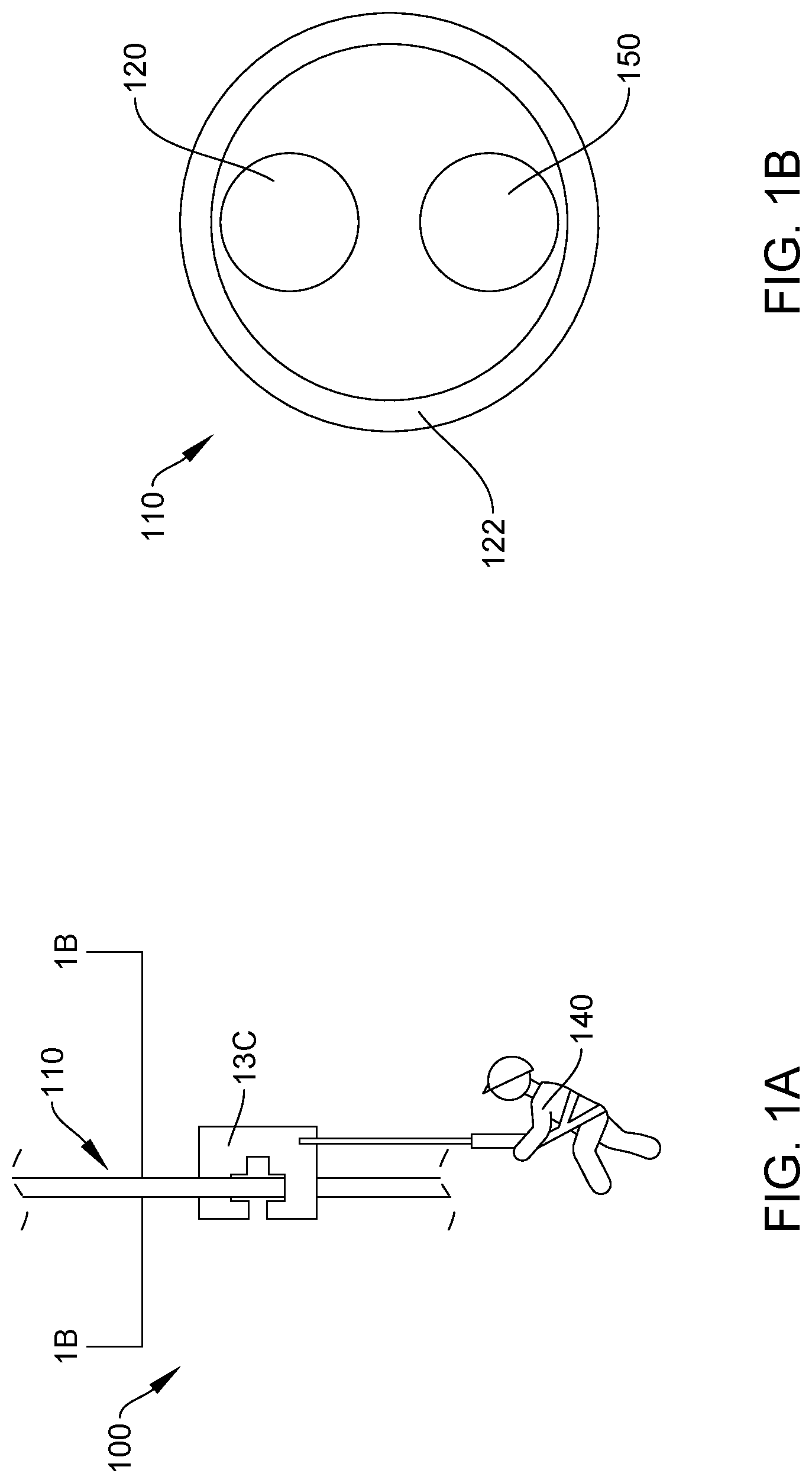 Patent US12102931 — Zip line system with turns and method of use — Figure 1