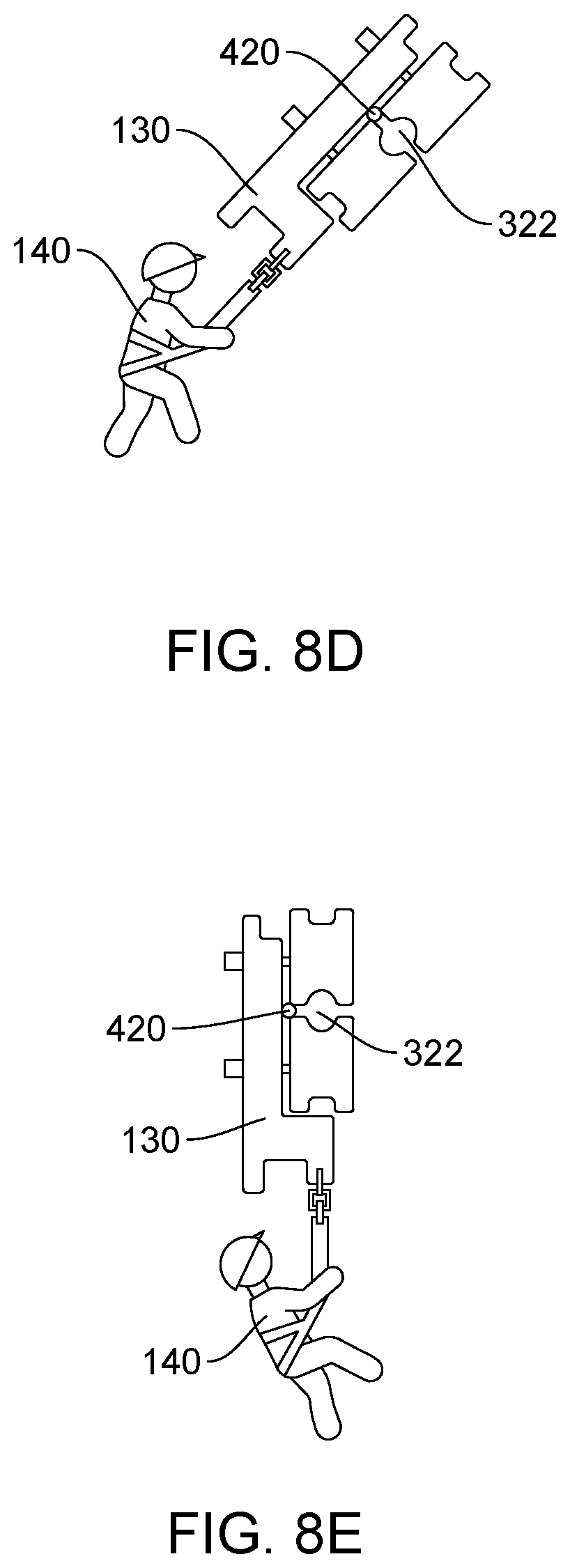 Patent US12102931 Figure 13 – Zip line system with turns and method of use