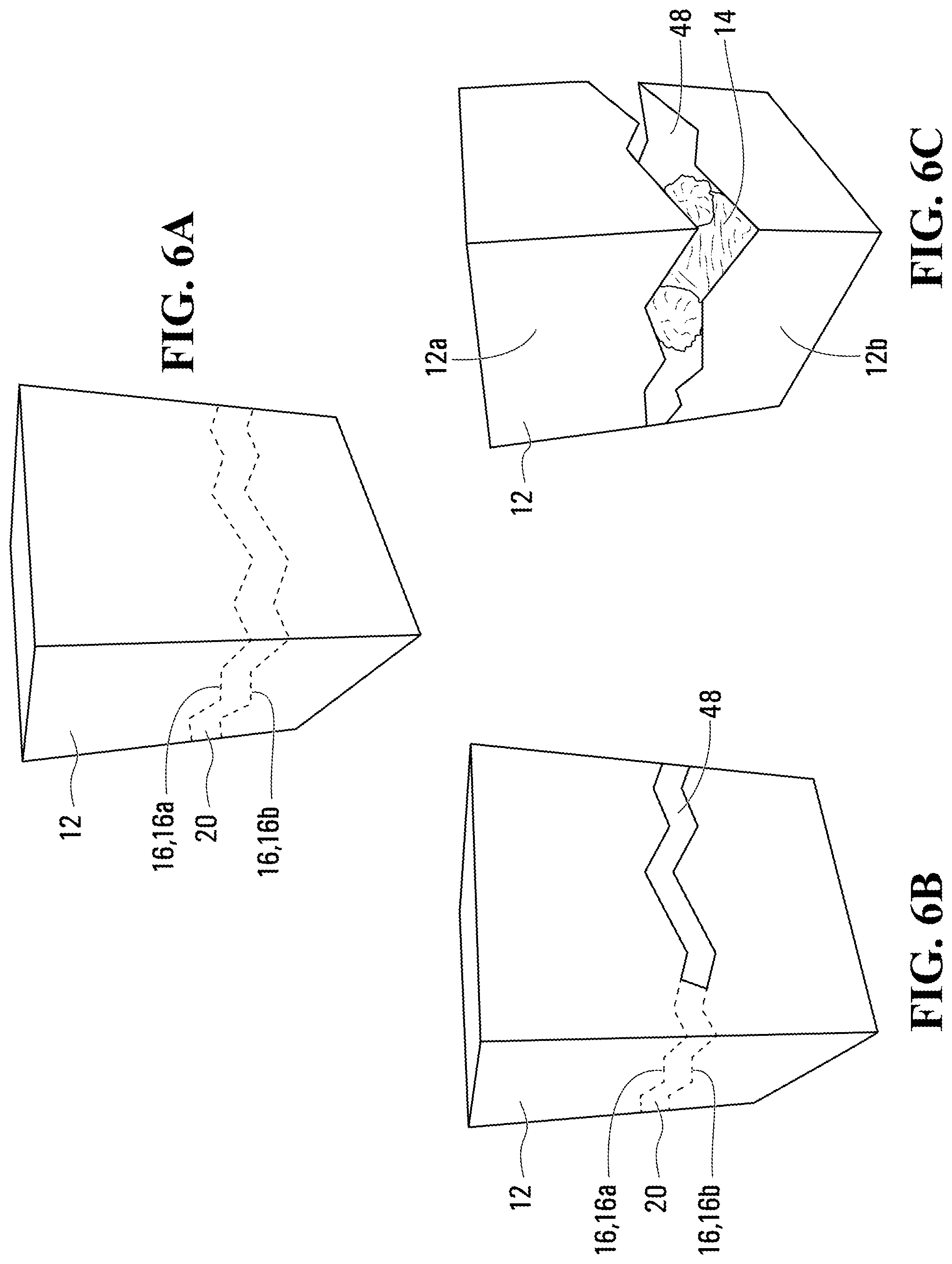 Patent US12102932 Figure 7 – Assembly with inner object in housing that breaks out of housing