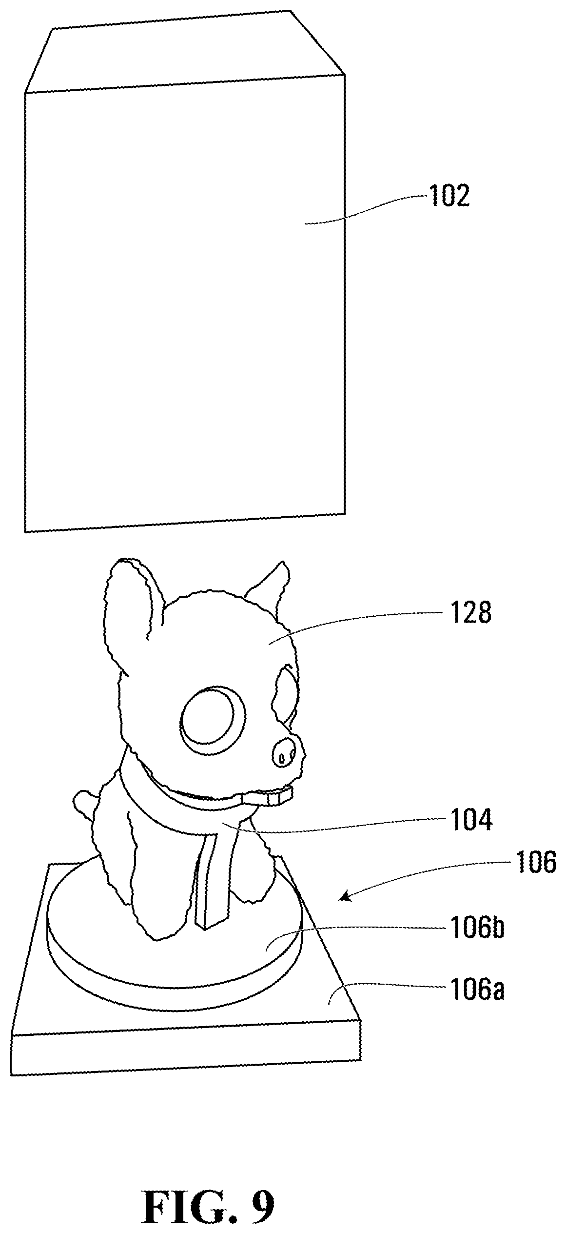 Patent US12102932 Figure 10 – Assembly with inner object in housing that breaks out of housing