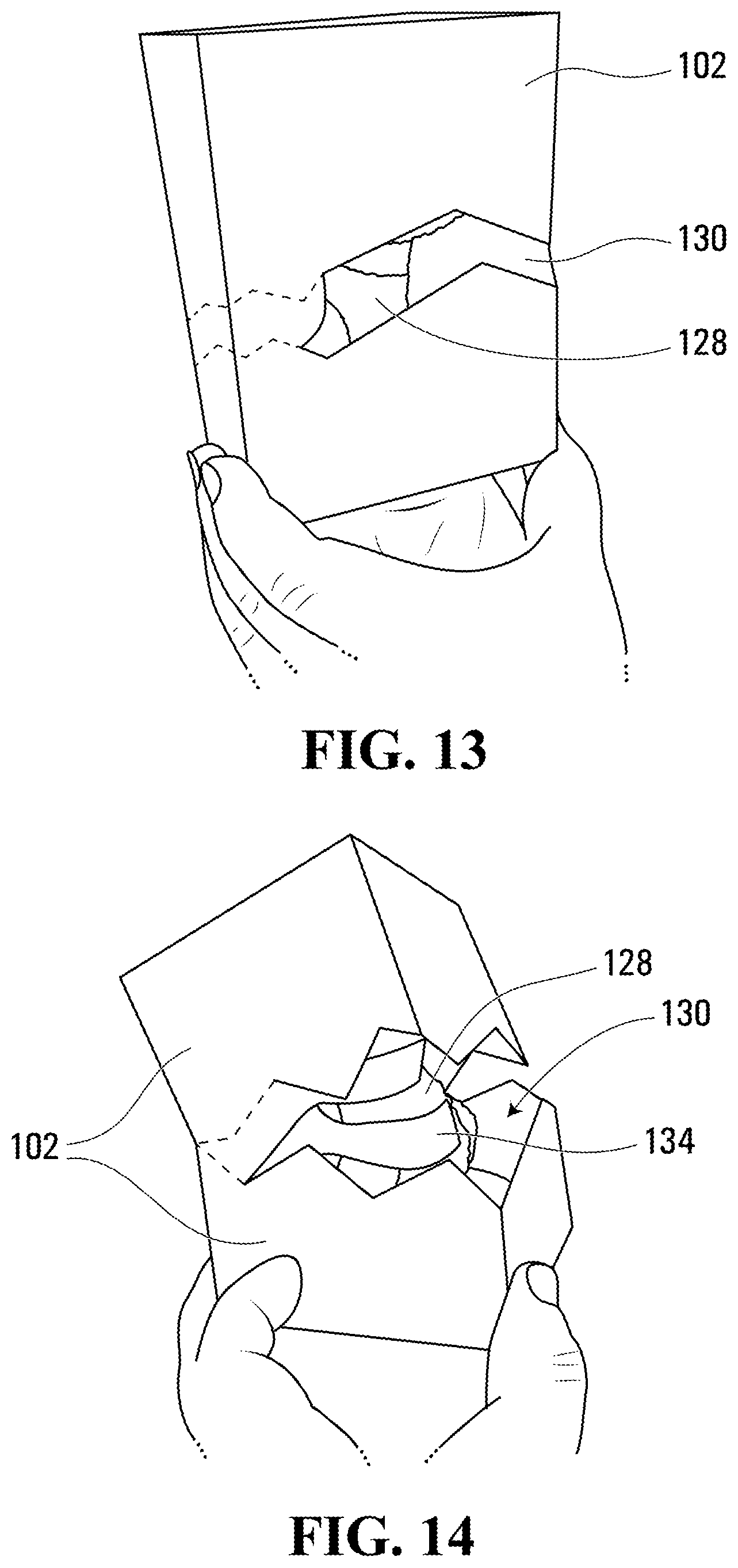 Patent US12102932 Figure 13 – Assembly with inner object in housing that breaks out of housing