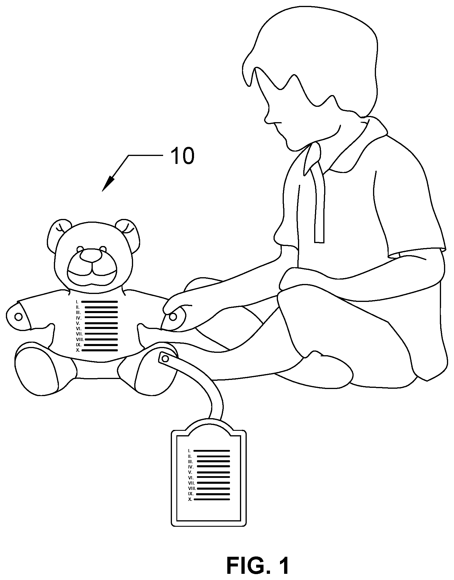 Patent US12102934 Figure 1 – Religious speaking teddy bear