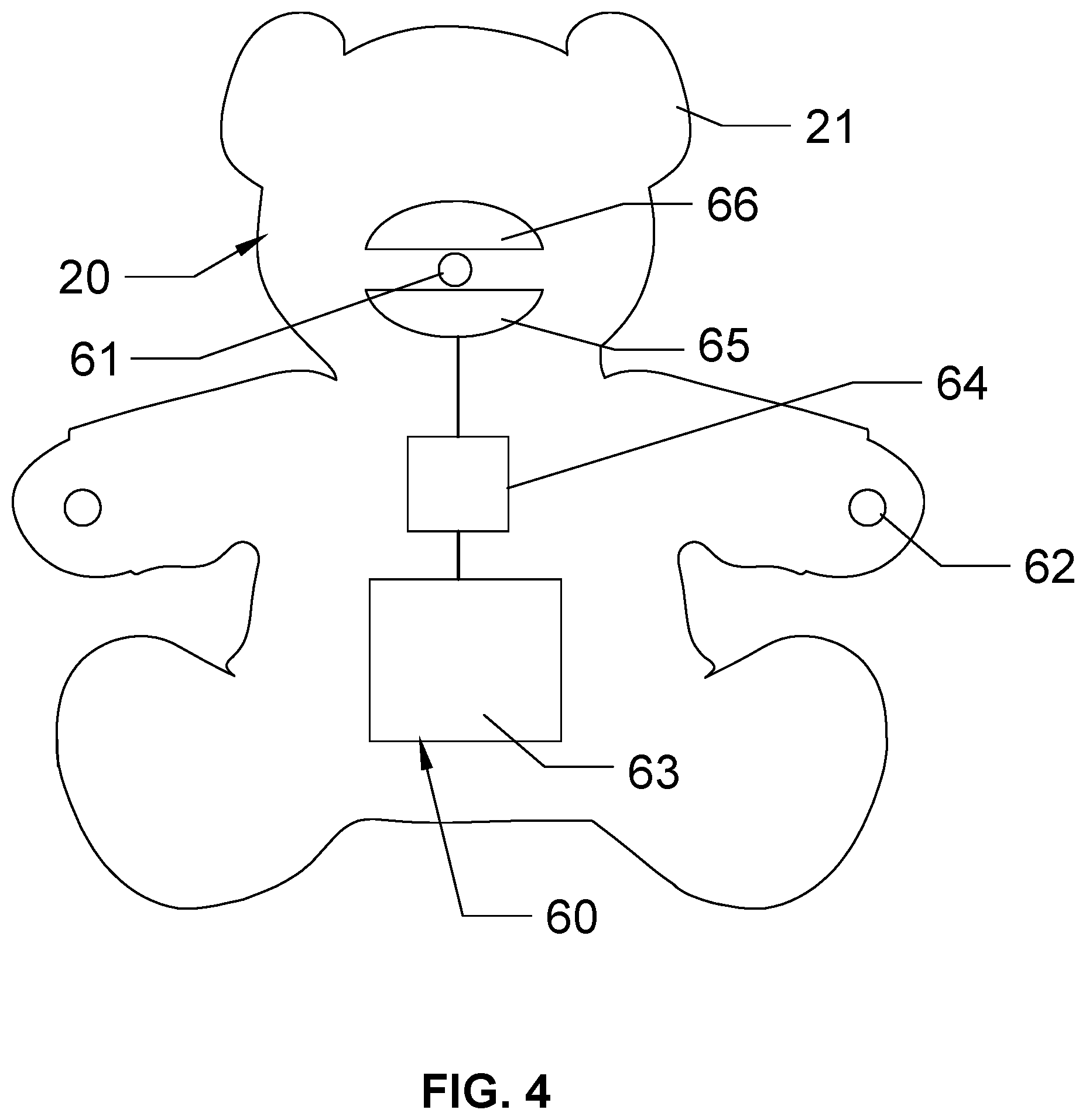 Patent US12102934 Figure 4 – Religious speaking teddy bear