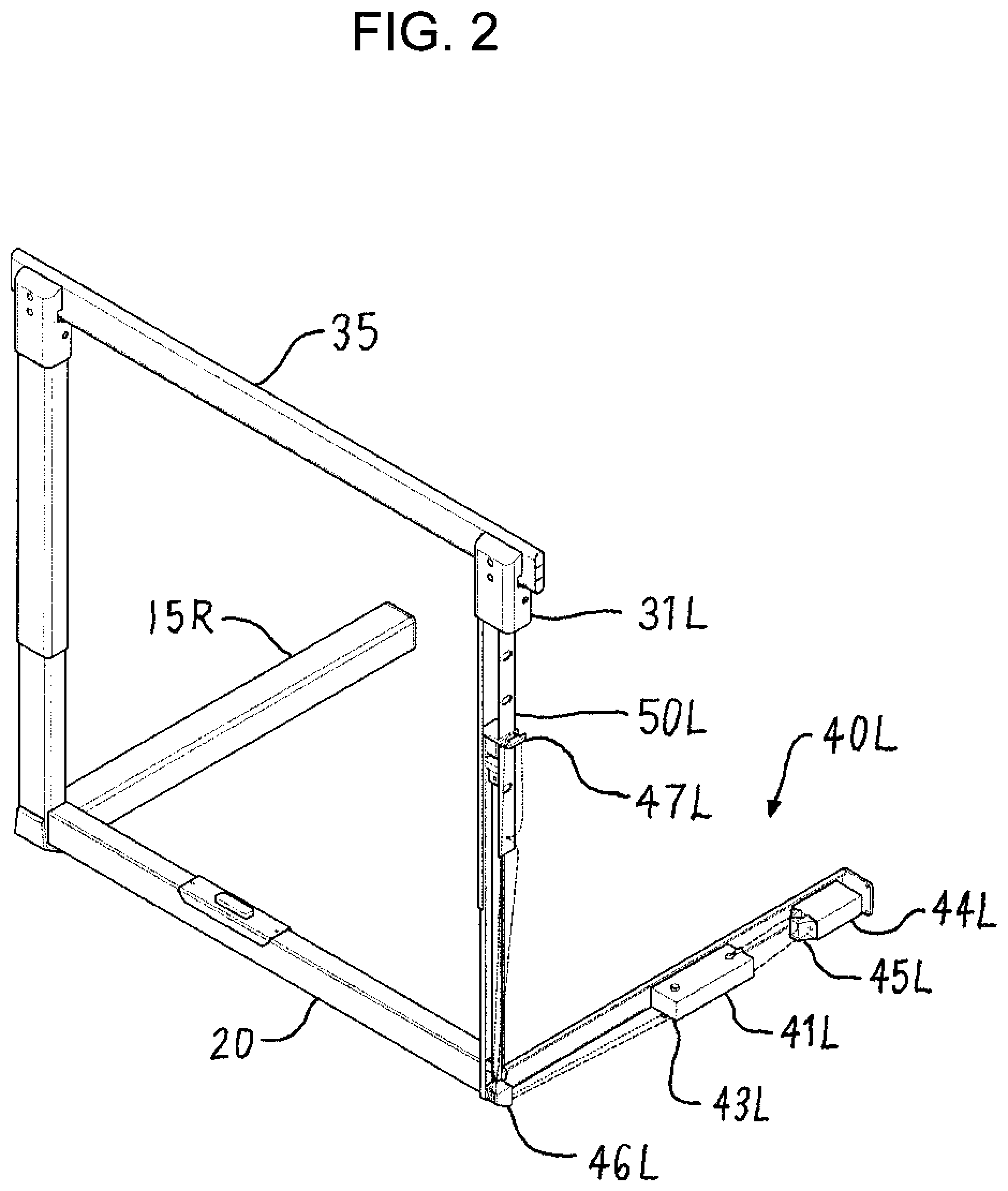 Patent US12102937 Figure 2 – Pedal operated hurdle