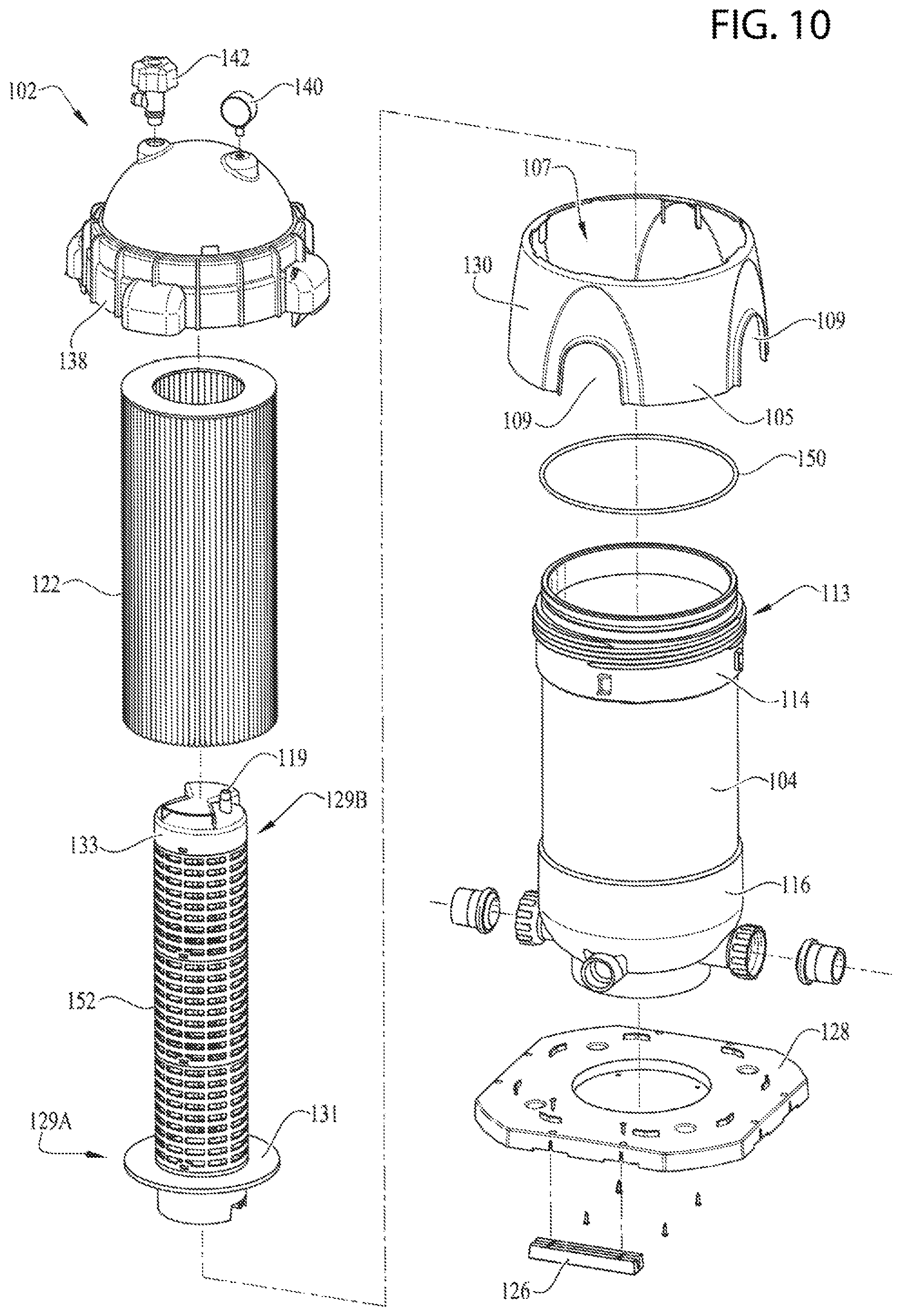 Patent US12102946 Figure 7 – Pipeline filter