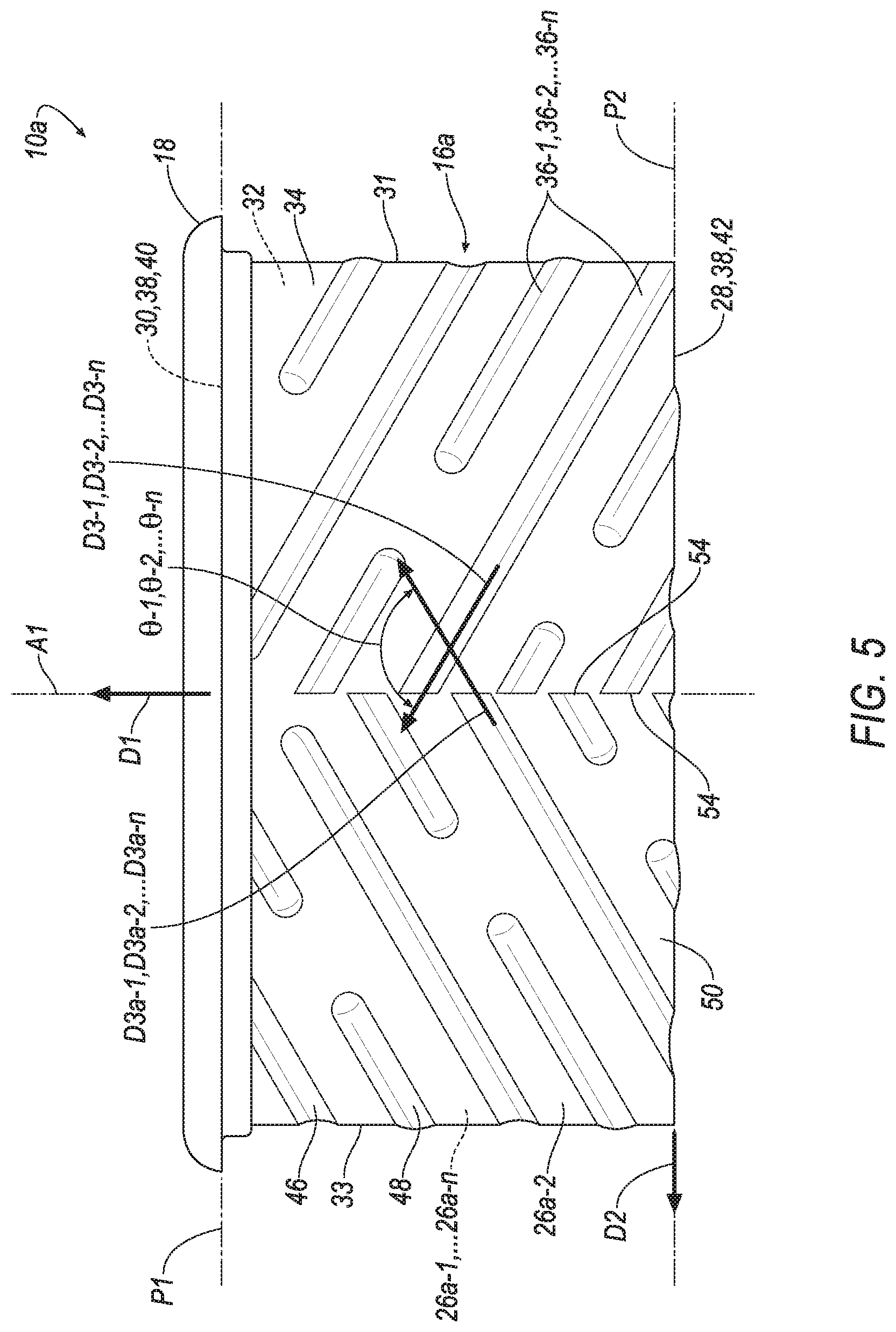 Patent US12102949 Figure 7 – Filter media having angled embossments