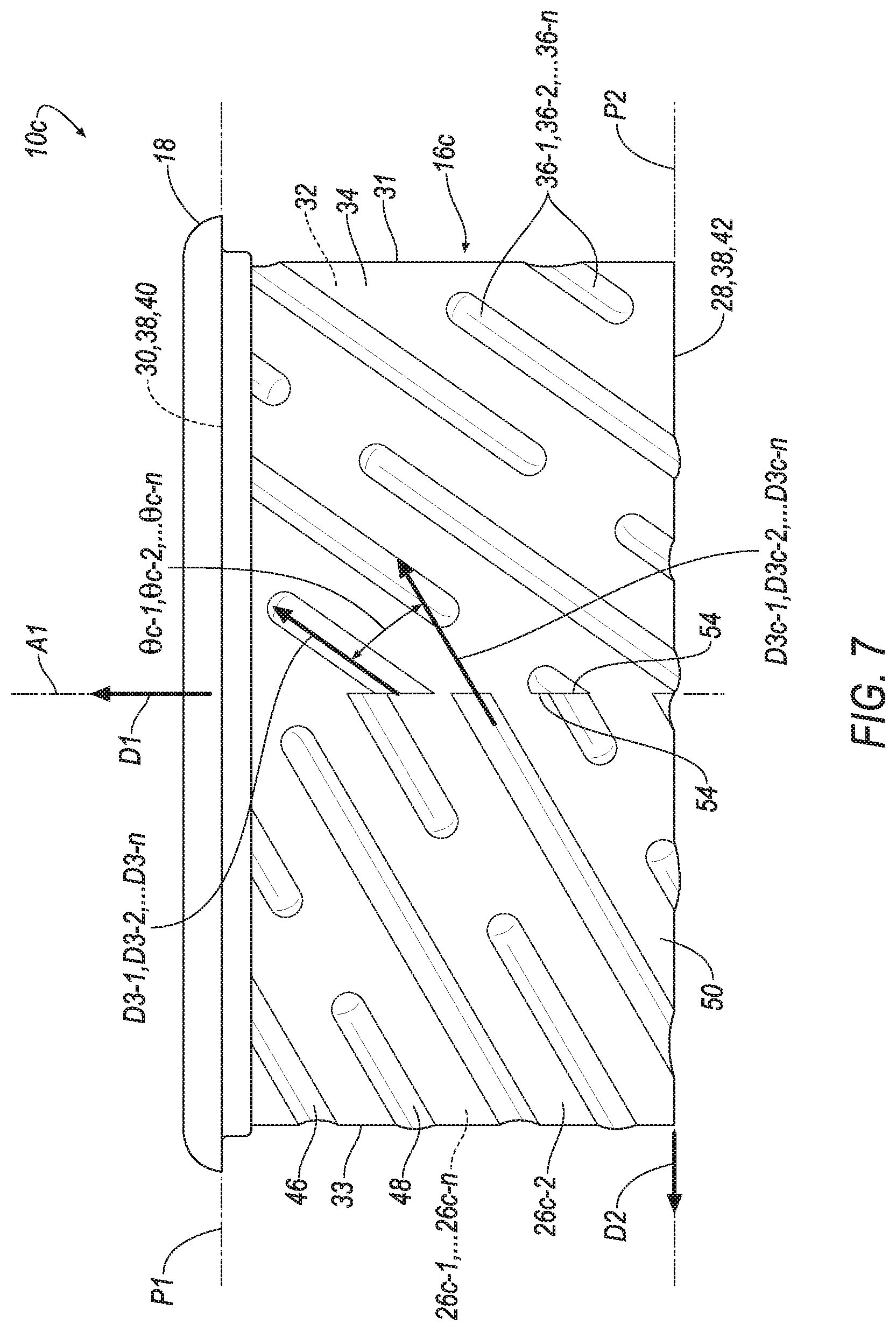 Patent US12102949 Figure 9 – Filter media having angled embossments