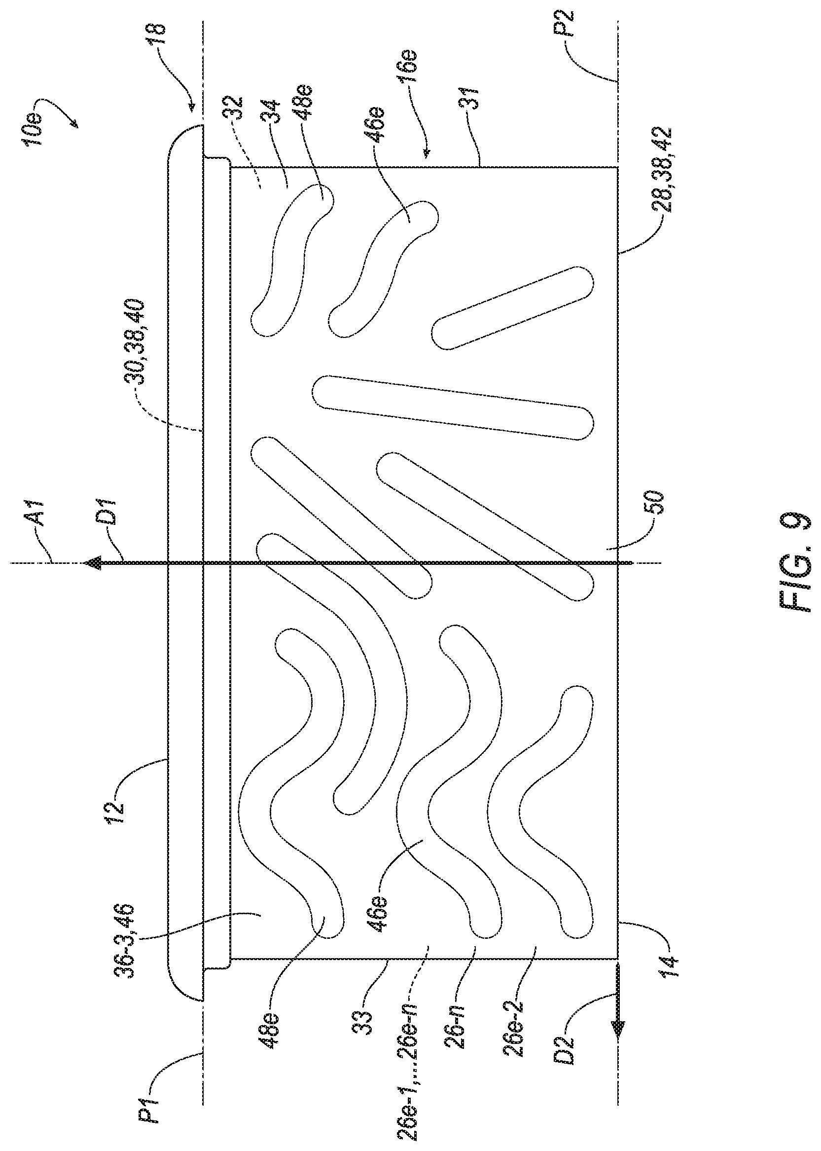 Patent US12102949 Figure 11 – Filter media having angled embossments
