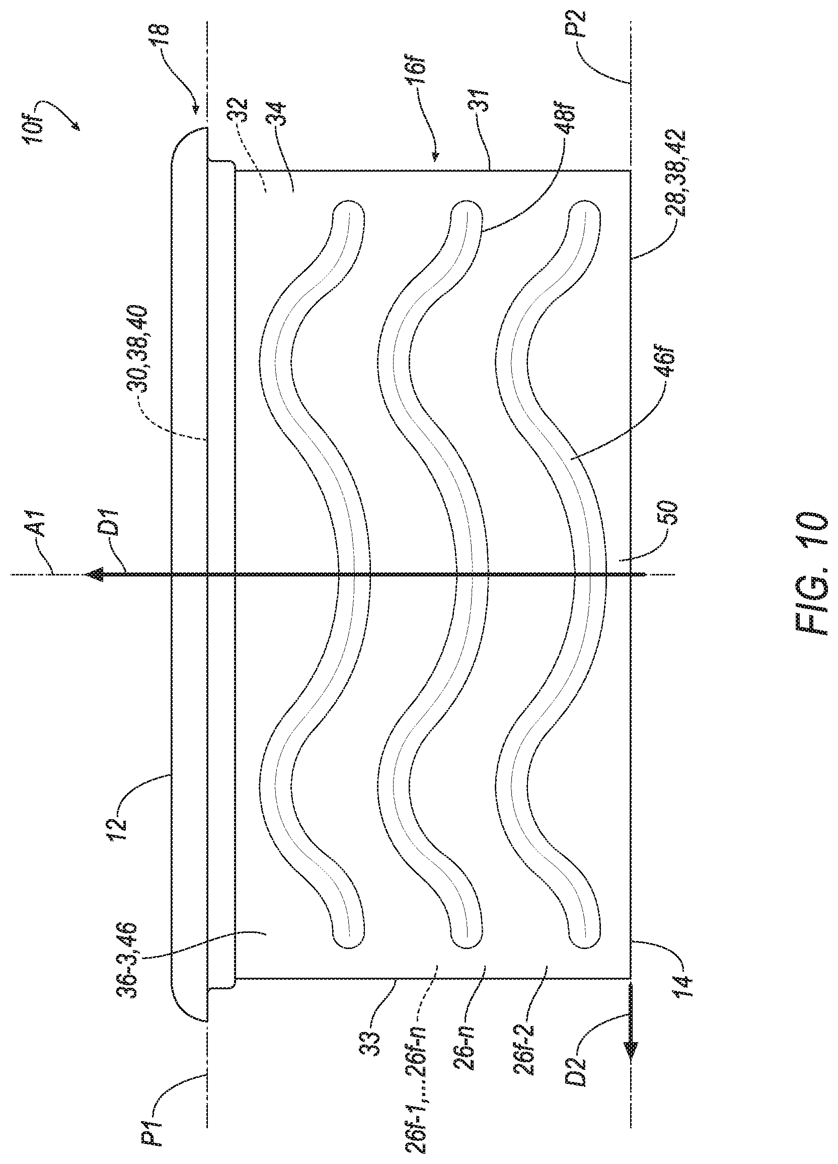 Patent US12102949 Figure 12 – Filter media having angled embossments