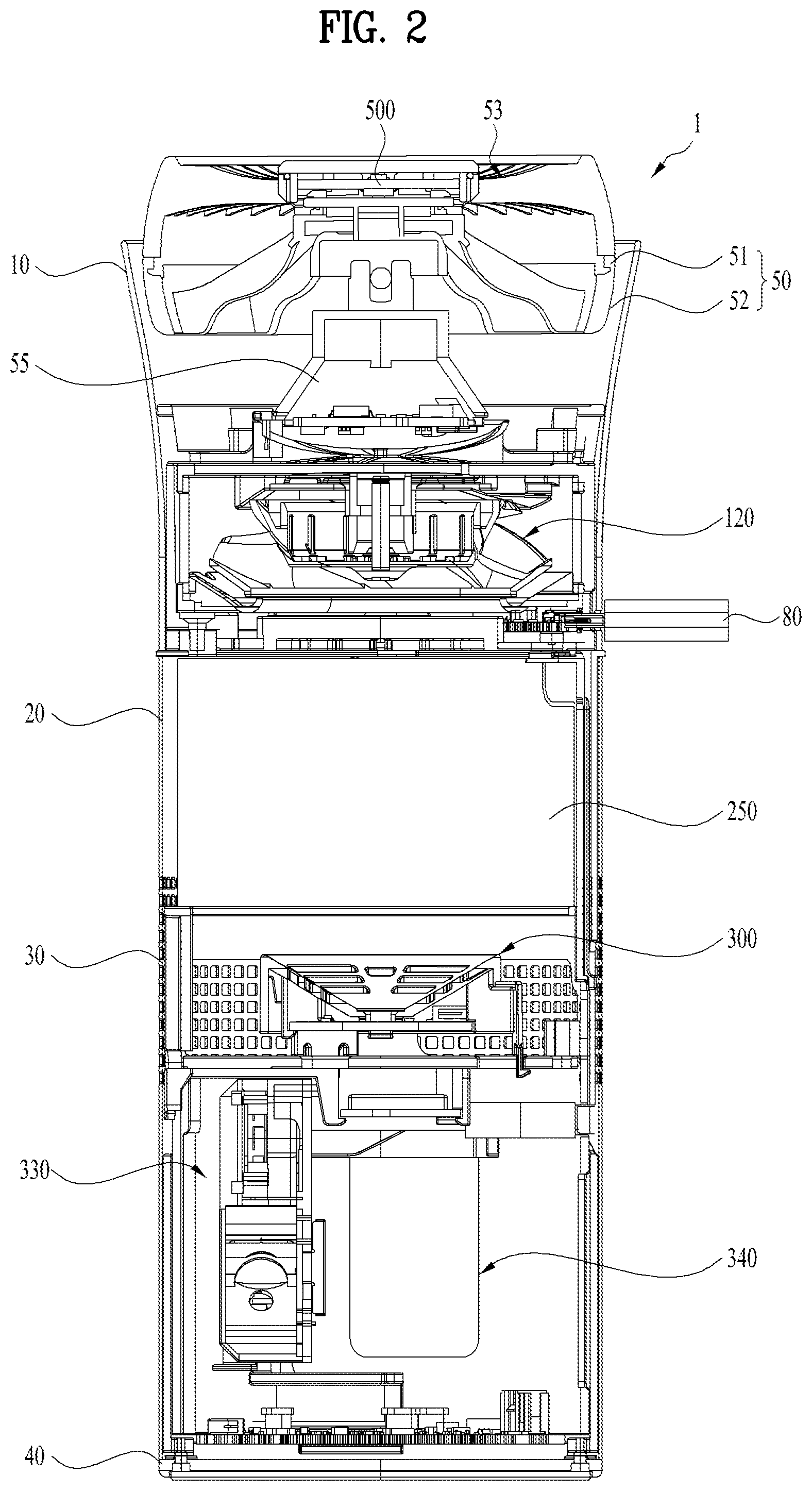 Patent US12102951 Figure 2 – Air cleaner