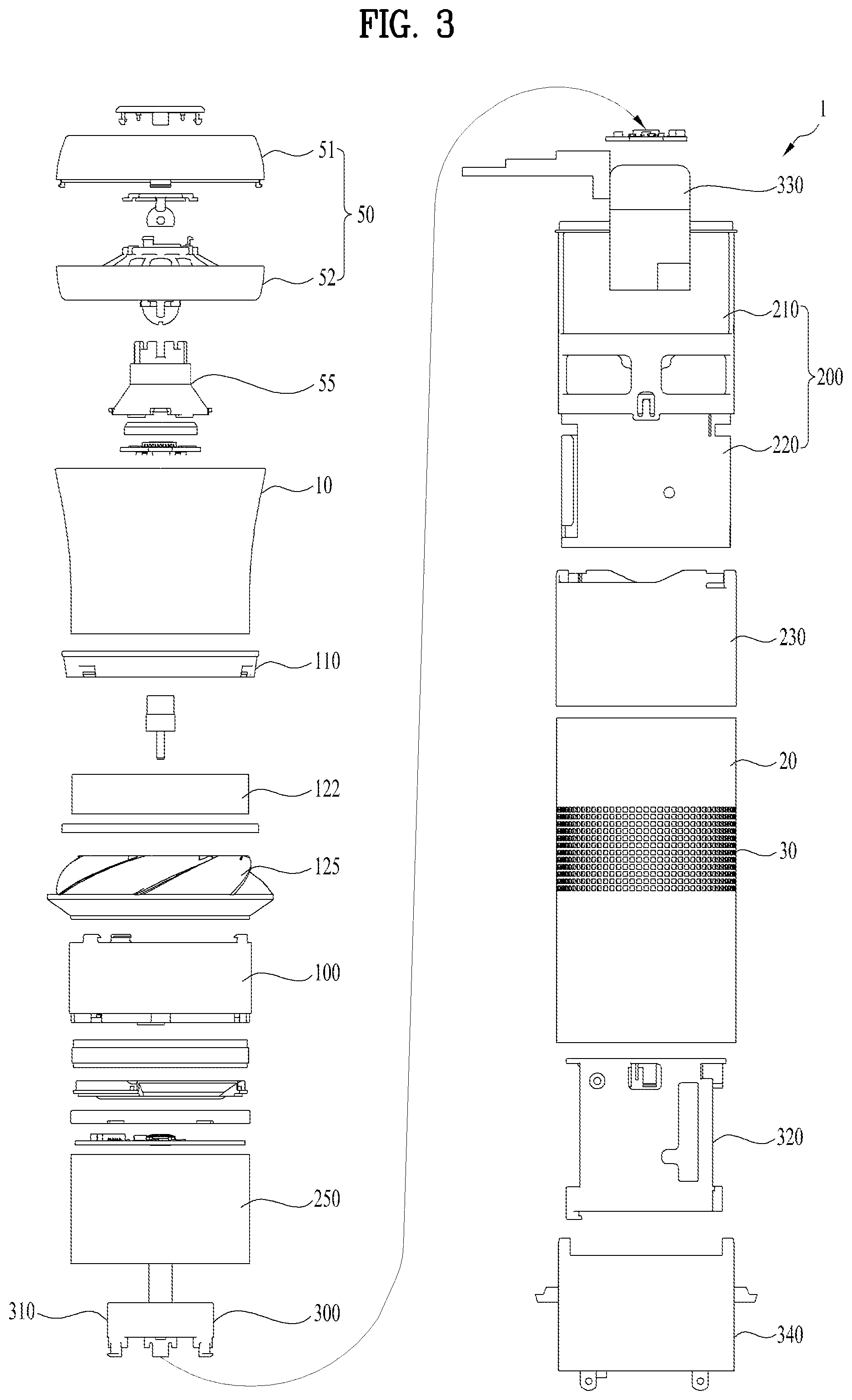 Patent US12102951 Figure 3 – Air cleaner