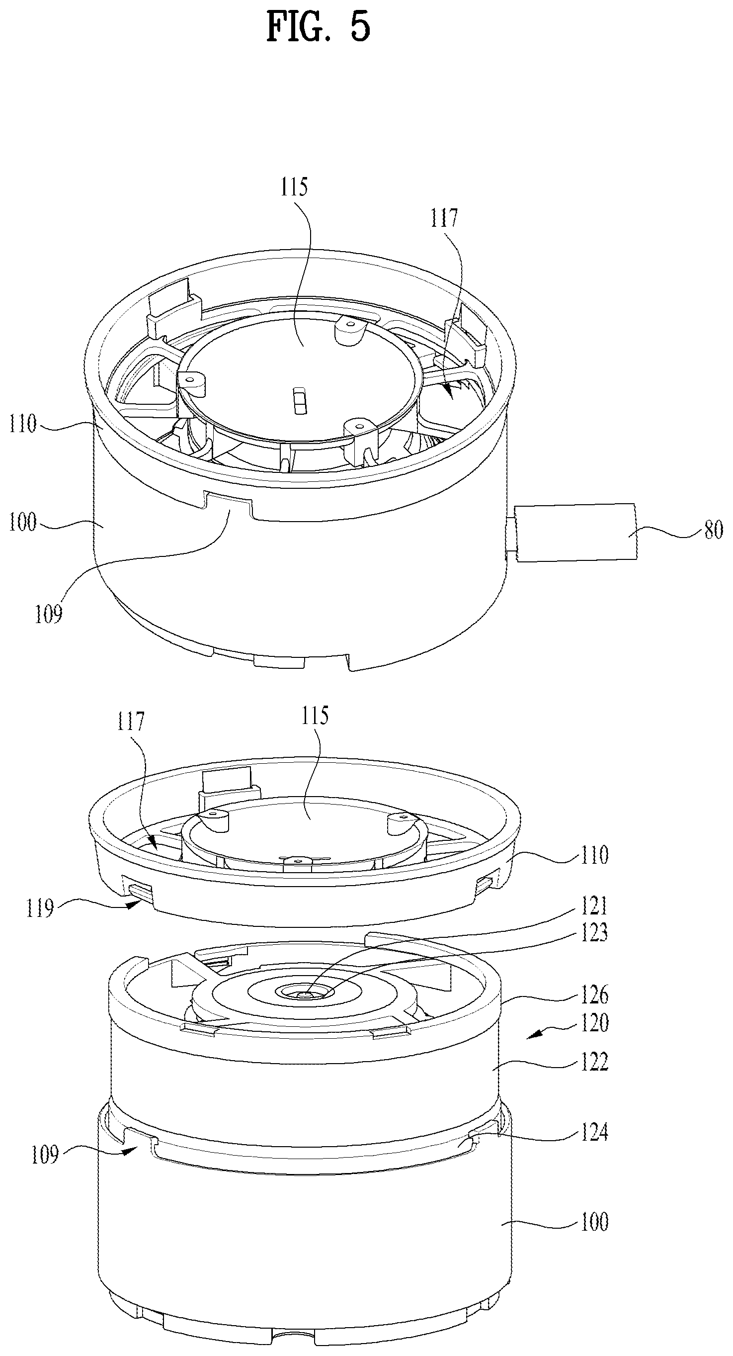 Patent US12102951 Figure 5 – Air cleaner