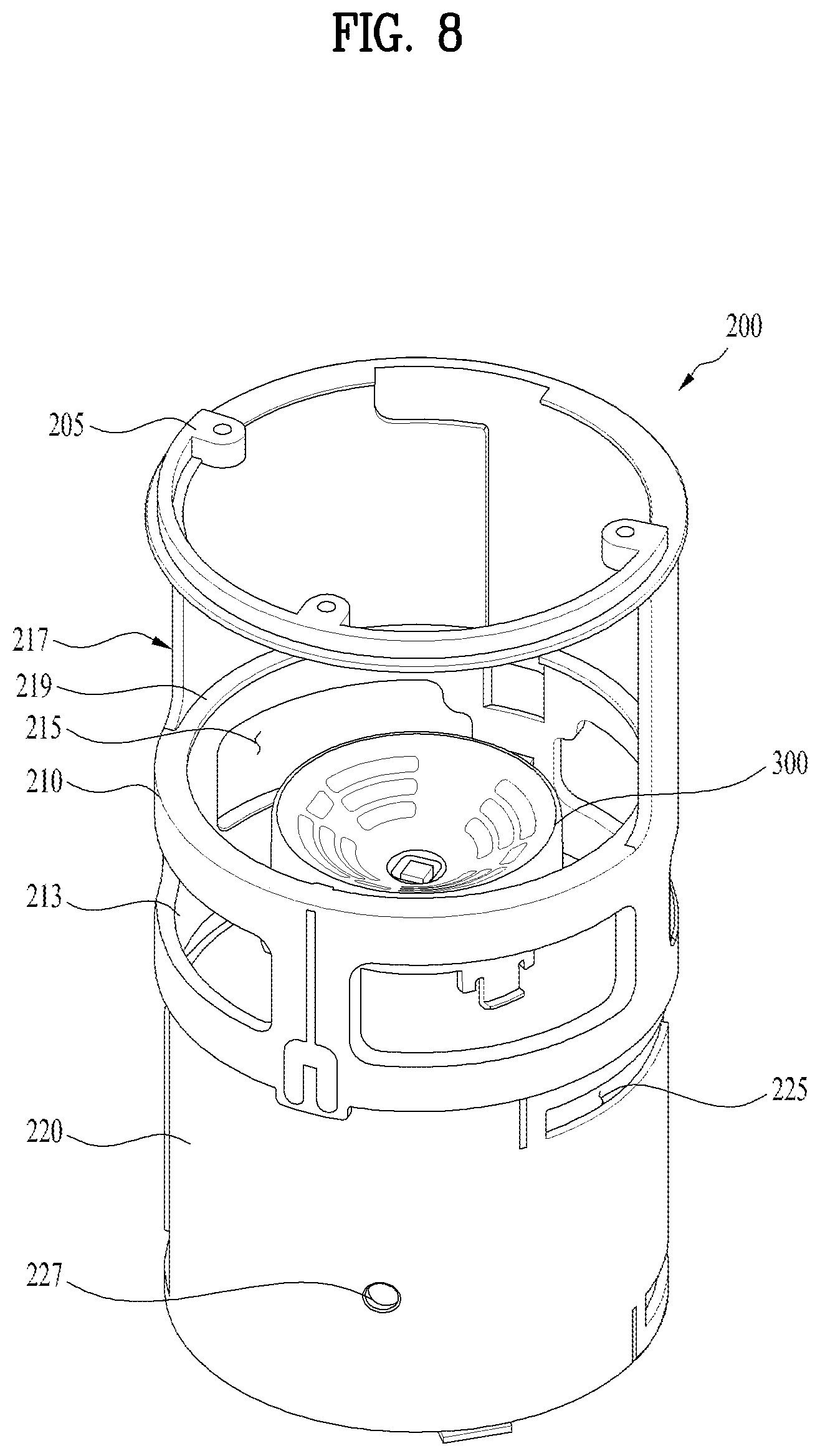 Patent US12102951 Figure 8 – Air cleaner