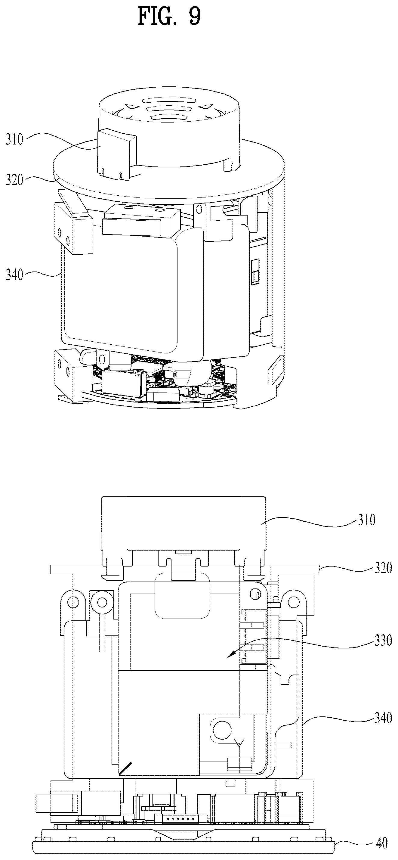 Patent US12102951 Figure 9 – Air cleaner