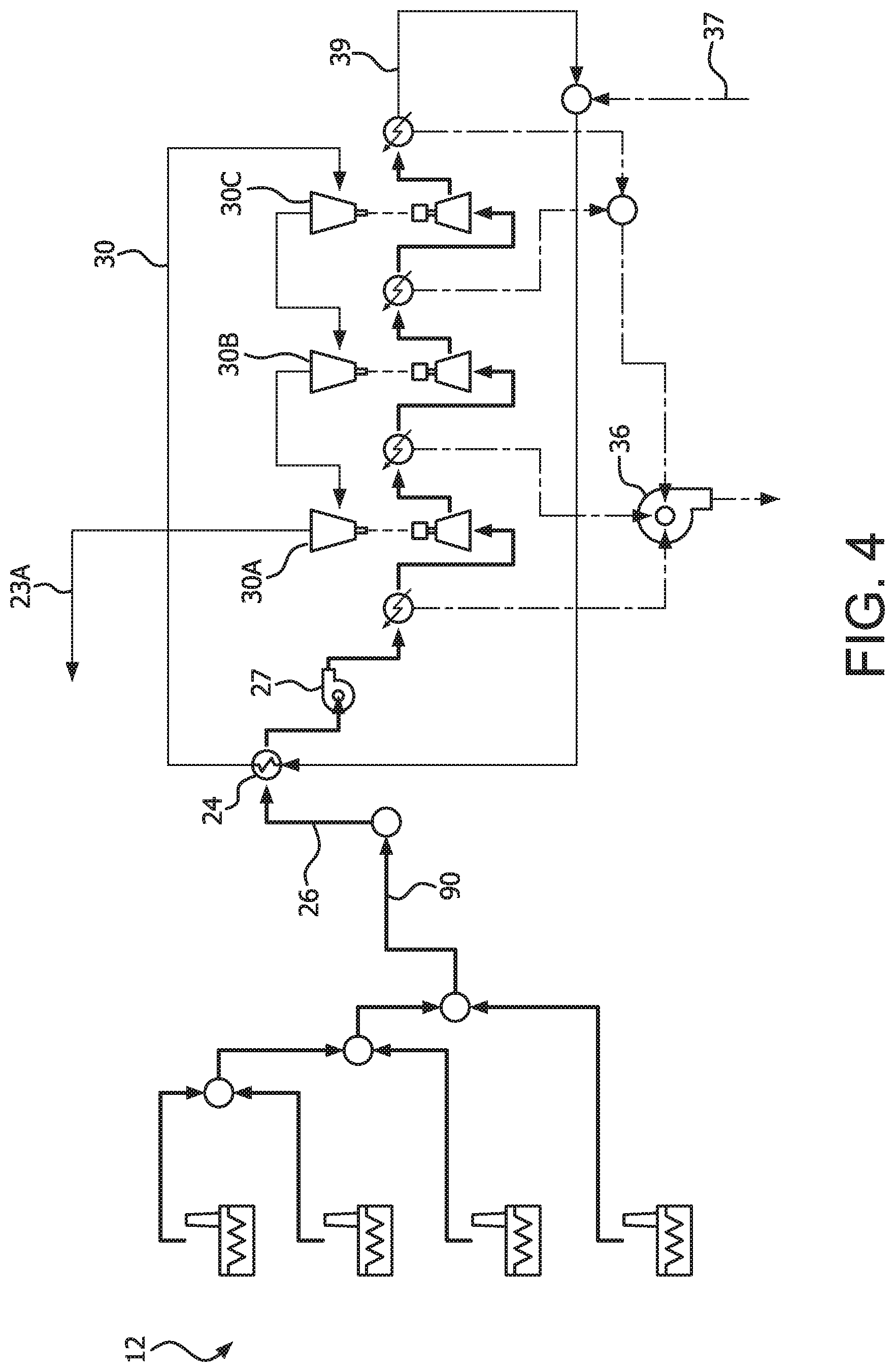 Patent US12102961 Figure 4 – Carbon dioxide separation system and method