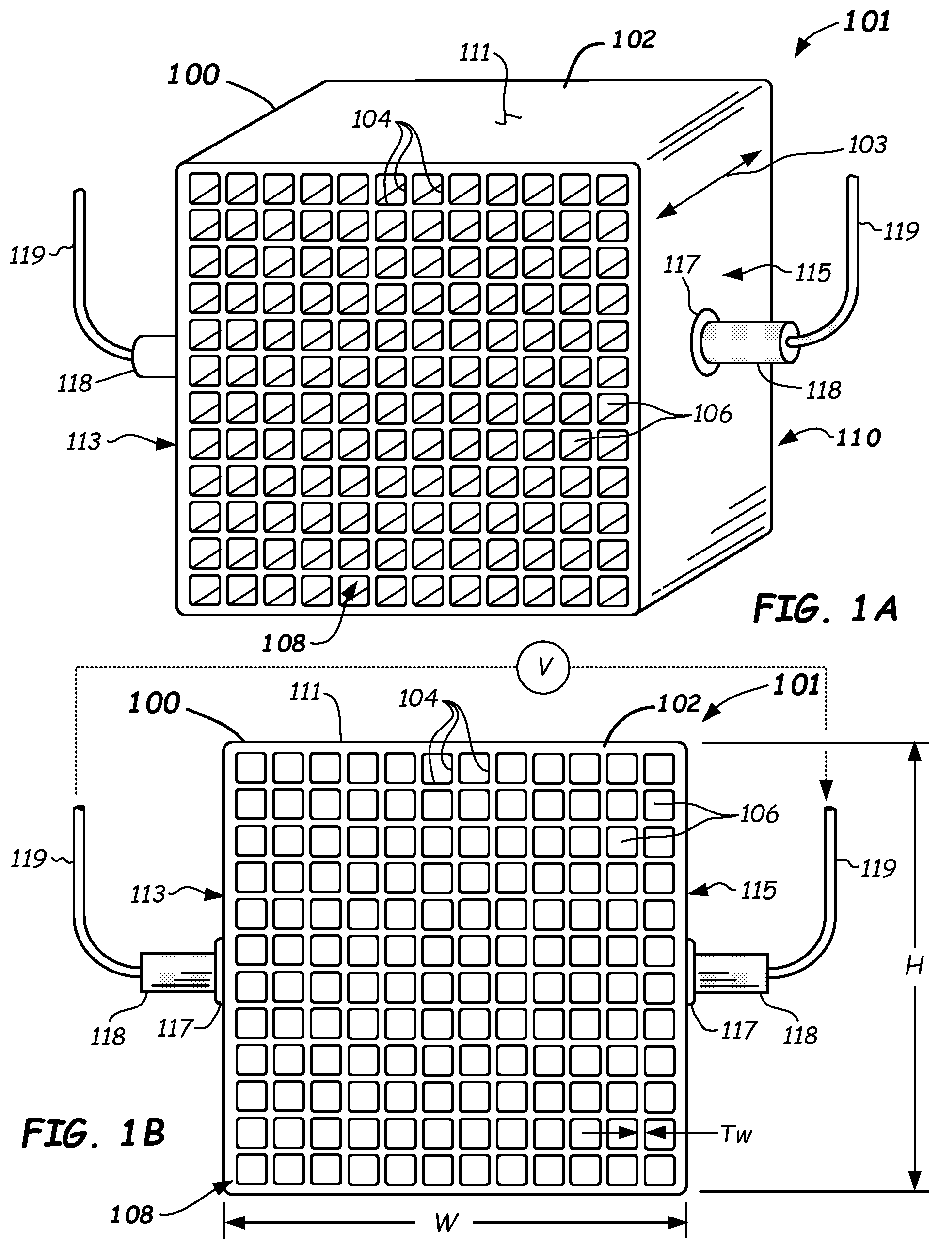 Patent US12102962 Figure 1 – Composite structures, heater apparatus, fast light-off exhaust aftertreatment systems, and methods of manufacturing and using same