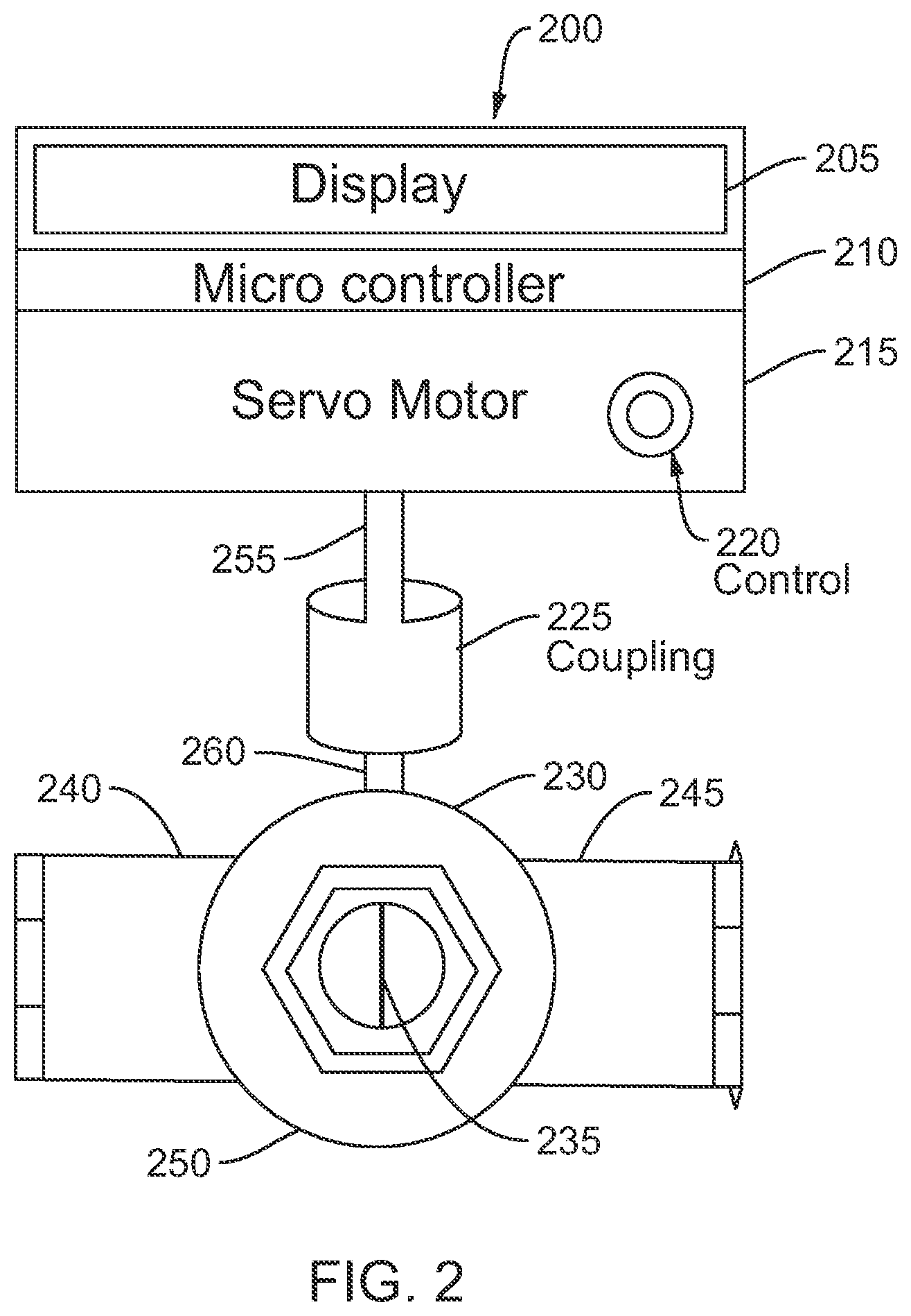 Patent US12102968 Figure 2 – Gas valve and electronically-controlled apparatus for proportional gas mixing