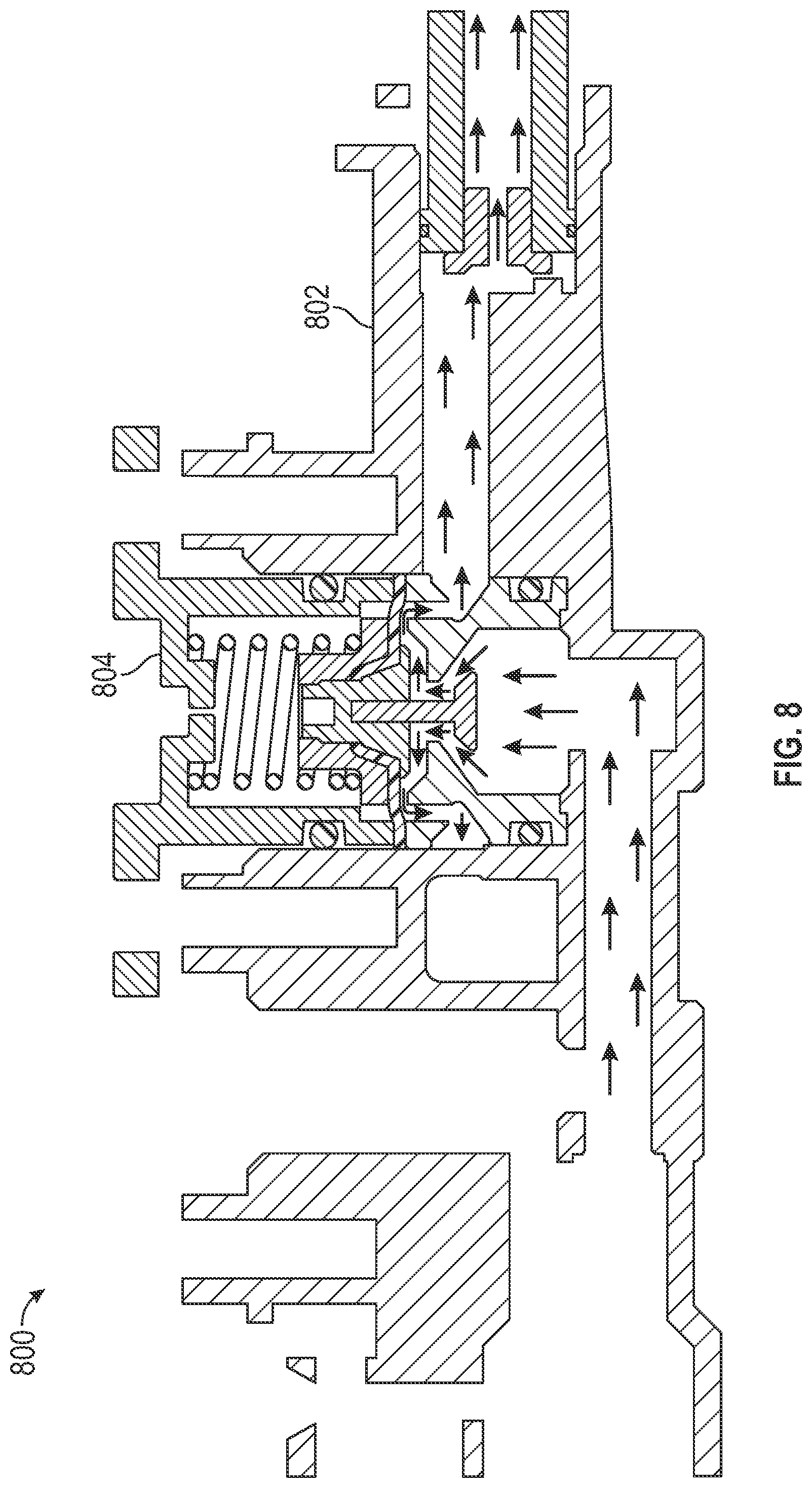 Patent US12102969 Figure 8 – Valve device