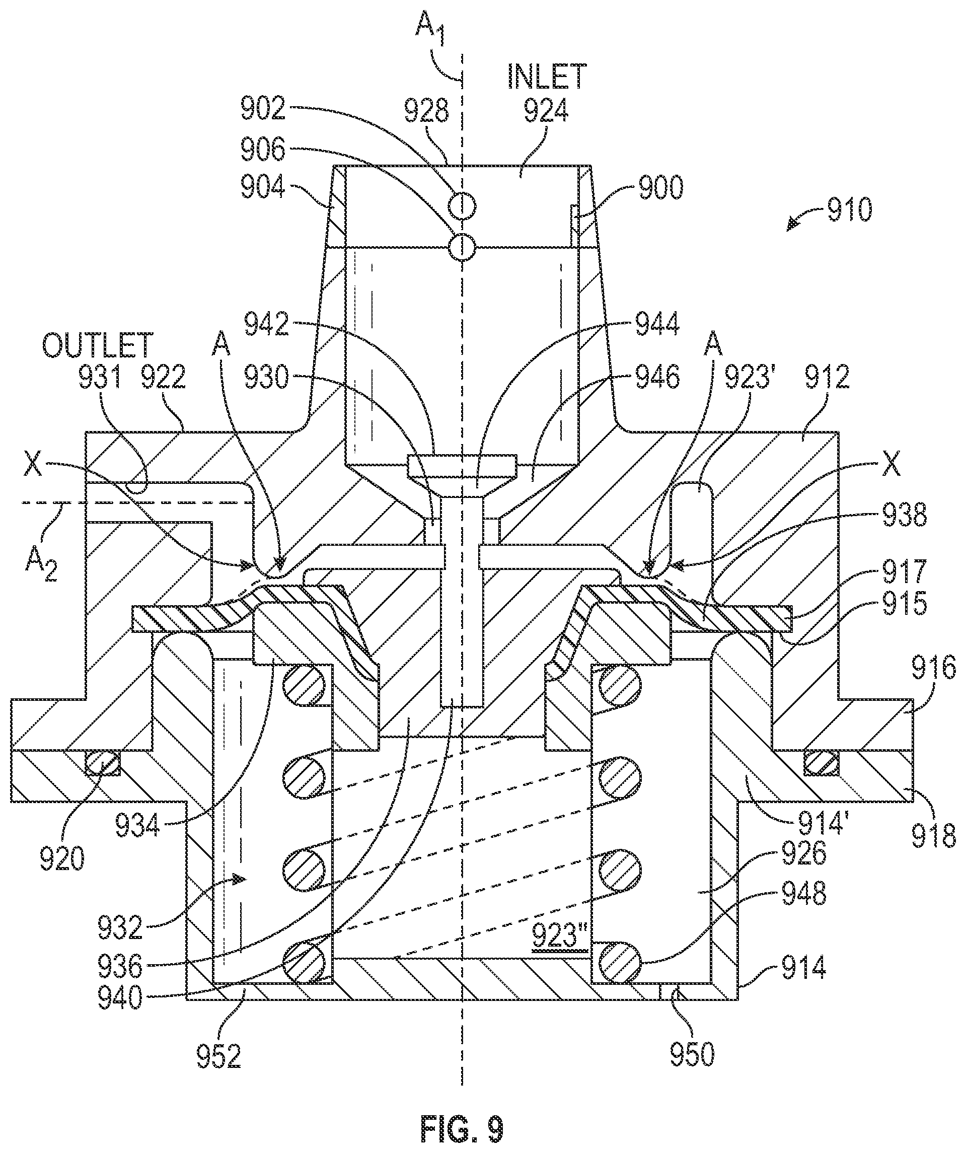 Patent US12102969 Figure 9 – Valve device