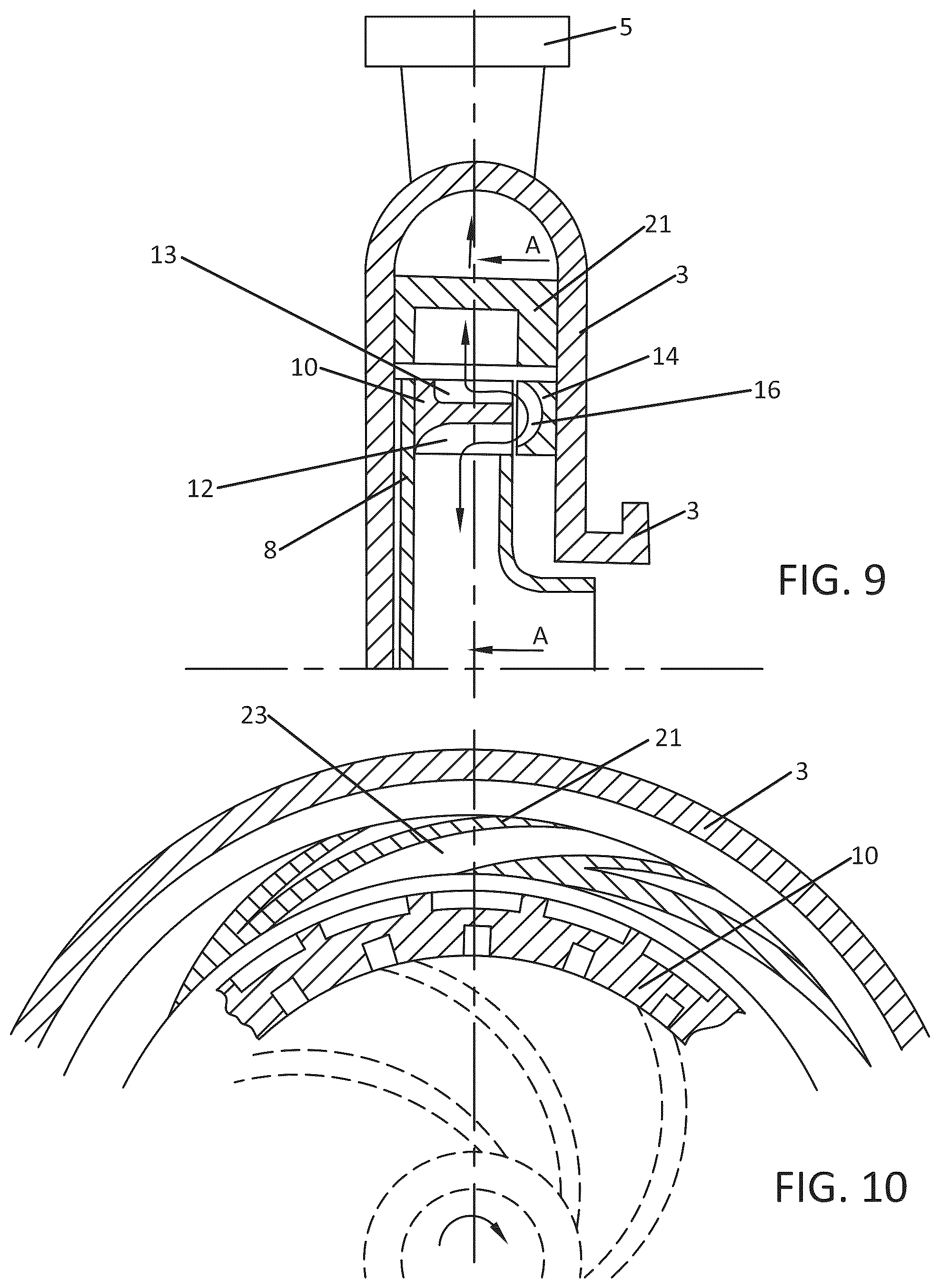 Patent US12102971 Figure 5 – Generator of a vortex braid broken up into a system of toroid vortices