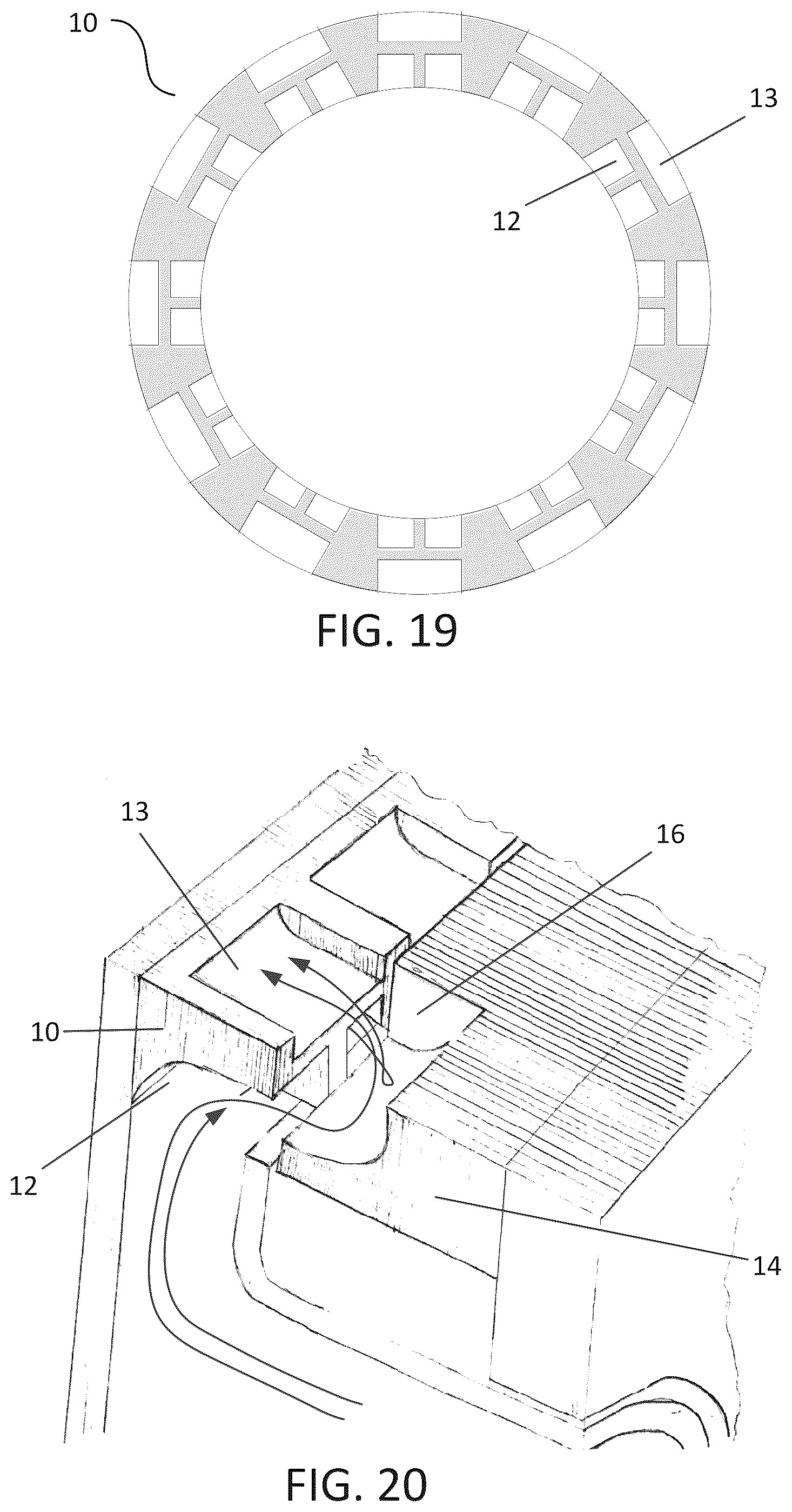 Patent US12102971 Figure 12 – Generator of a vortex braid broken up into a system of toroid vortices