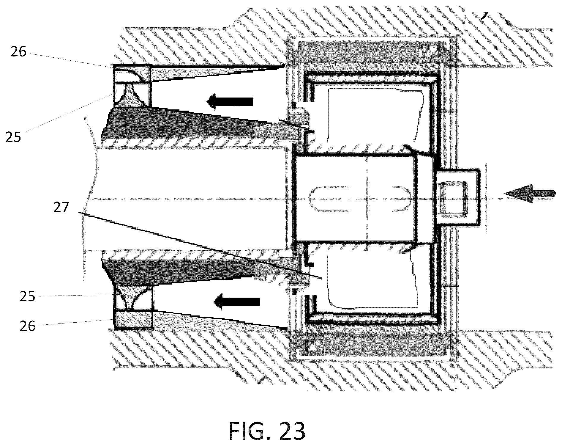 Patent US12102971 Figure 14 – Generator of a vortex braid broken up into a system of toroid vortices