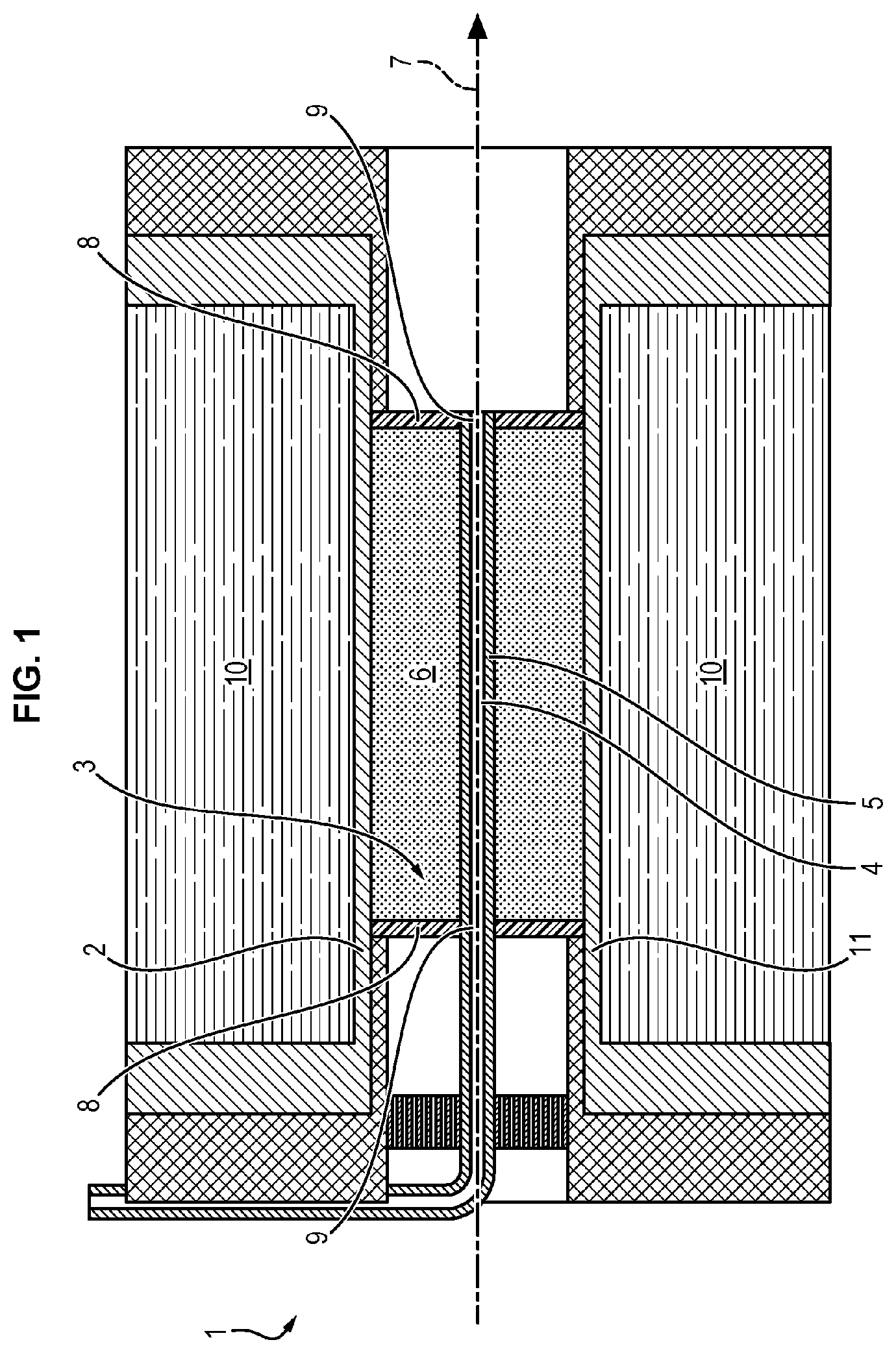 Patent US12102974 Figure 1 – Reactor for the conversion of carbon dioxide