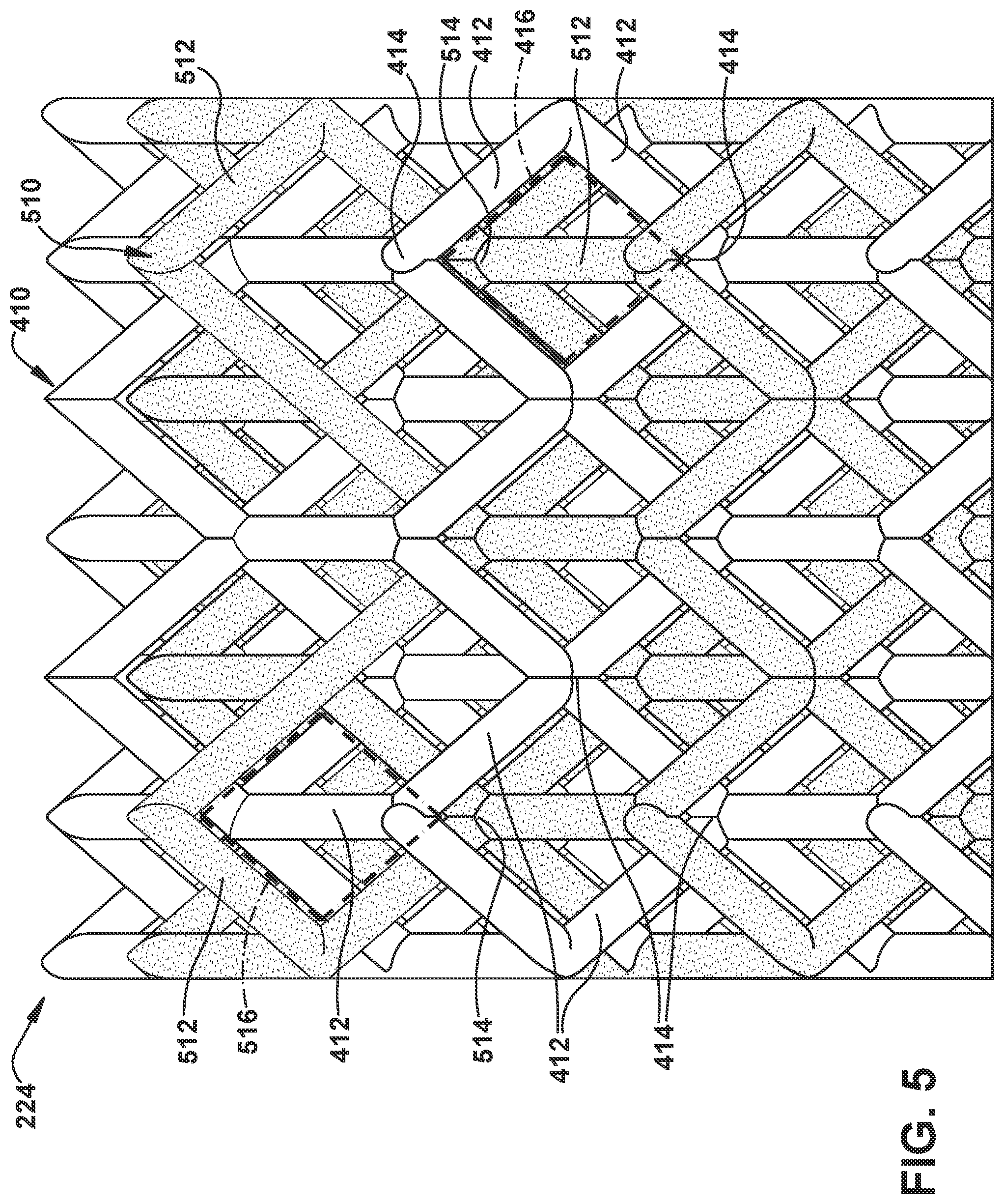 Patent US12102975 Figure 5 – Lattice structure for sparging evaporator in catalytic inerting system