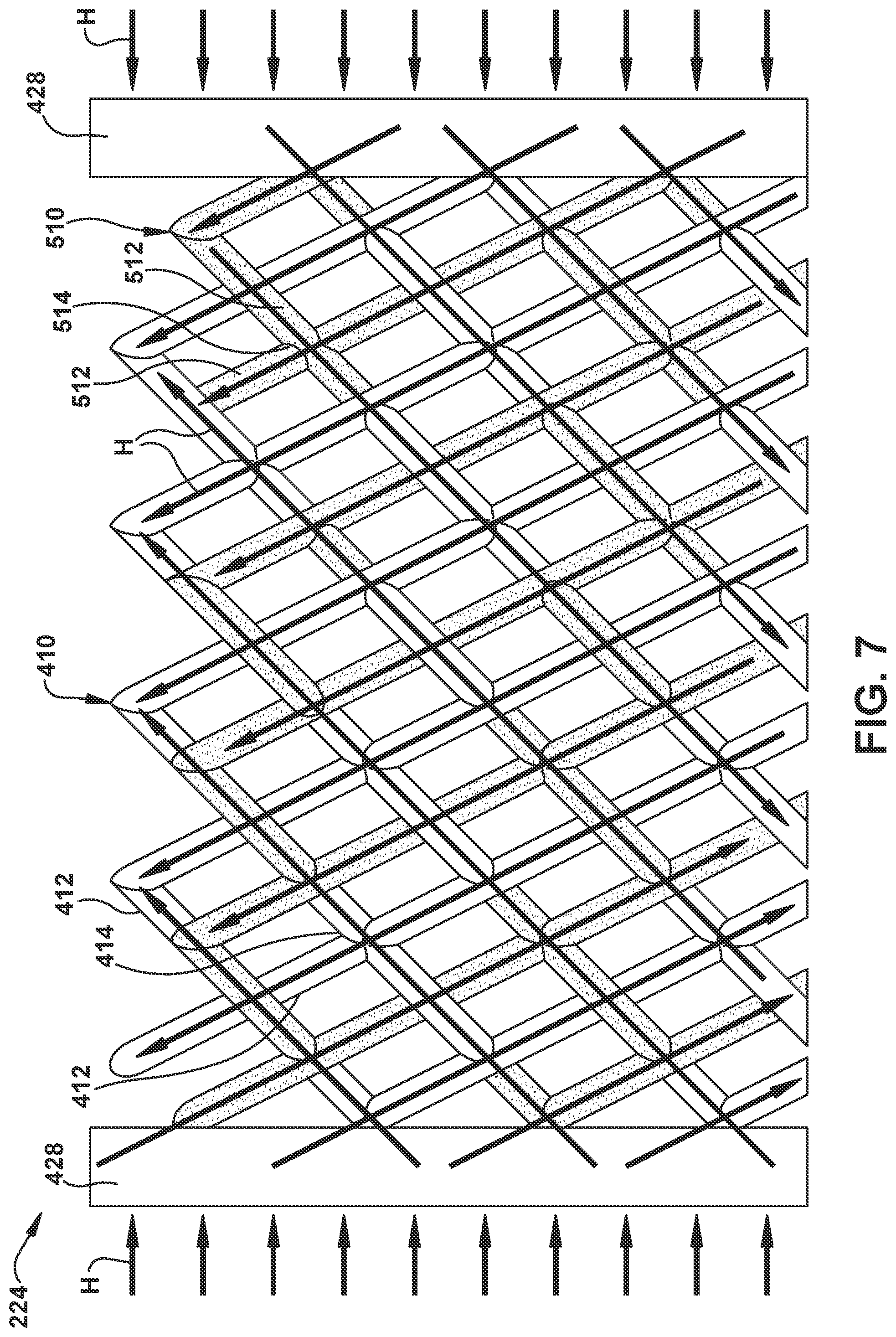 Patent US12102975 Figure 7 – Lattice structure for sparging evaporator in catalytic inerting system