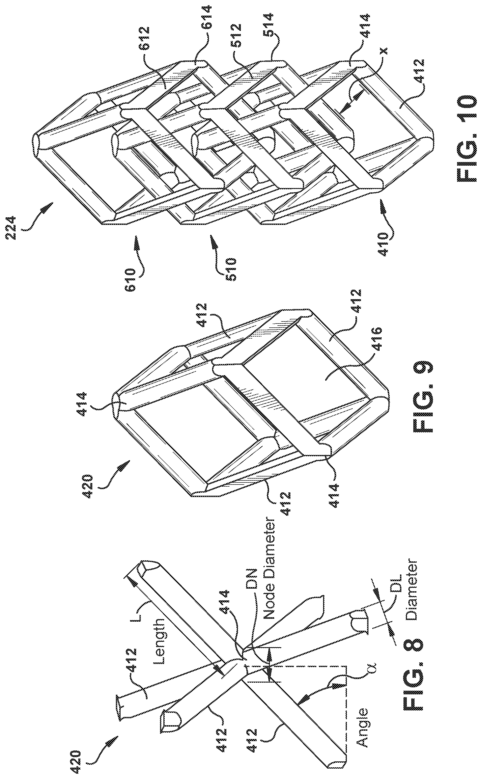 Patent US12102975 Figure 8 – Lattice structure for sparging evaporator in catalytic inerting system