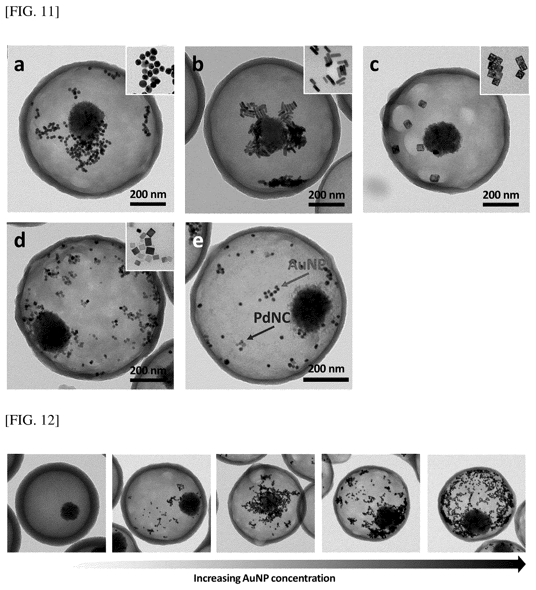 Patent US12102985 Figure 7 – Metal particle-loaded hollow mesoporous organosilica nano/microparticles and method for manufacturing same