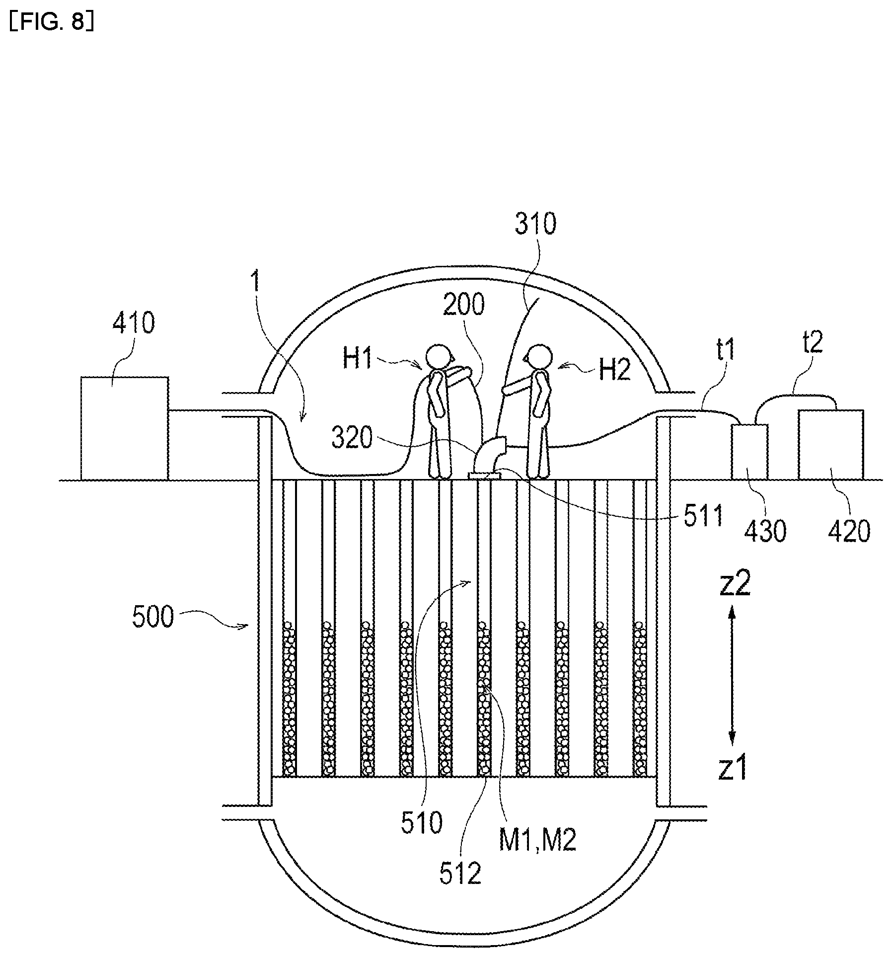 Patent US12102995 Figure 5 – Nozzle, solid matter unloading device, solid matter unloading system, and solid matter unloading method