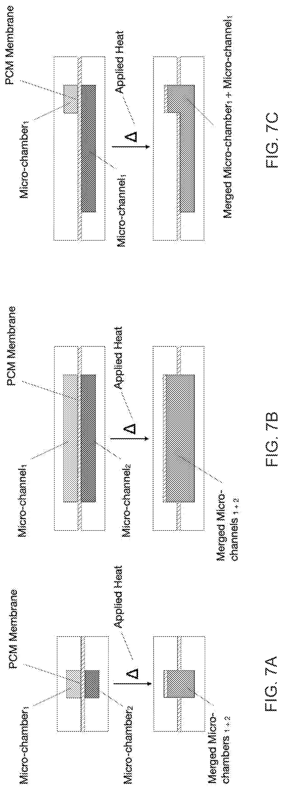 Patent US12103000 Figure 7 – Microfluidic phase-change membrane microvalves