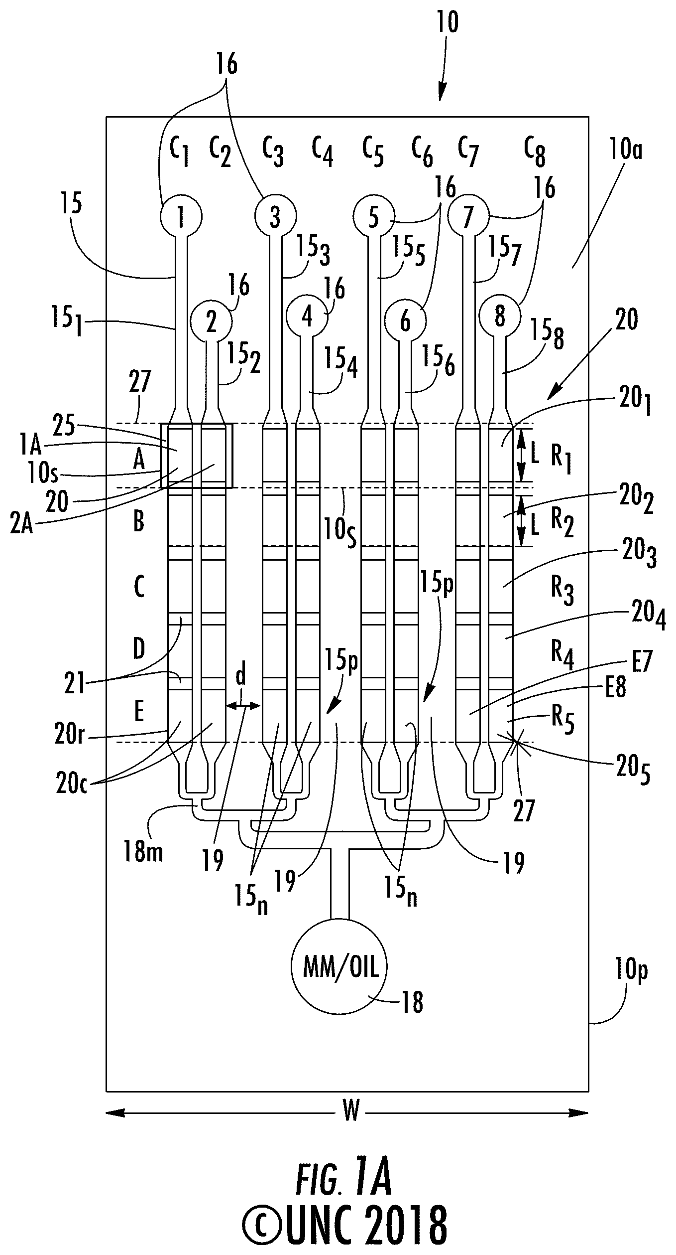 Patent US12103003 Figure 1 – Analysis systems with microfluidic devices, microfluidic devices and related methods