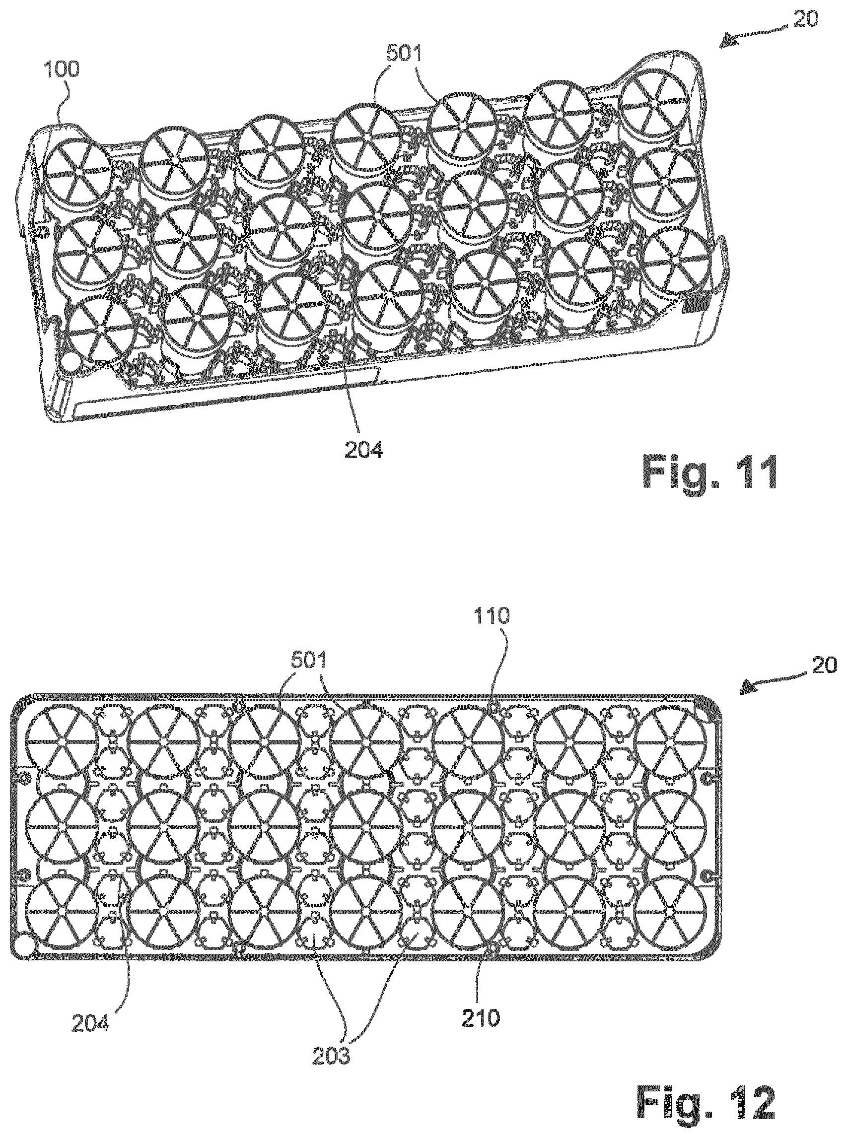 Patent US12103007 Figure 6 – Base module and tray insert of a multipurpose tray for an automated processing system, multipurpose tray for an automated processing system, and method of simplified loading/unloading of a multipurpose tray into/from an automated processing system